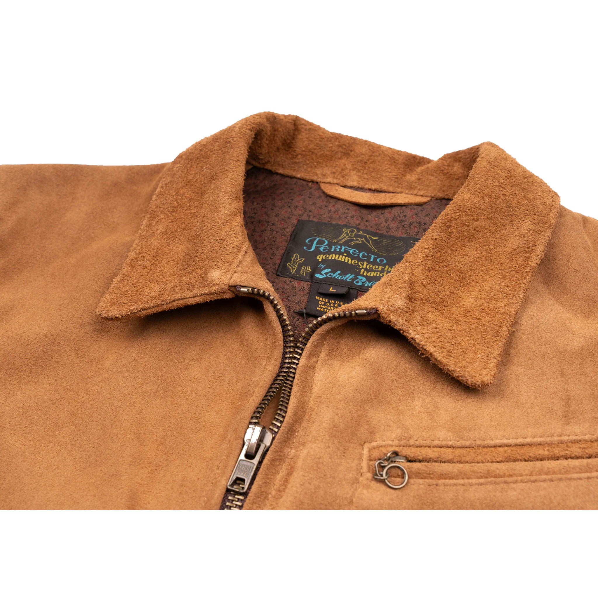 375 - Unlined Rough Out Cowhide Jacket - Image 3