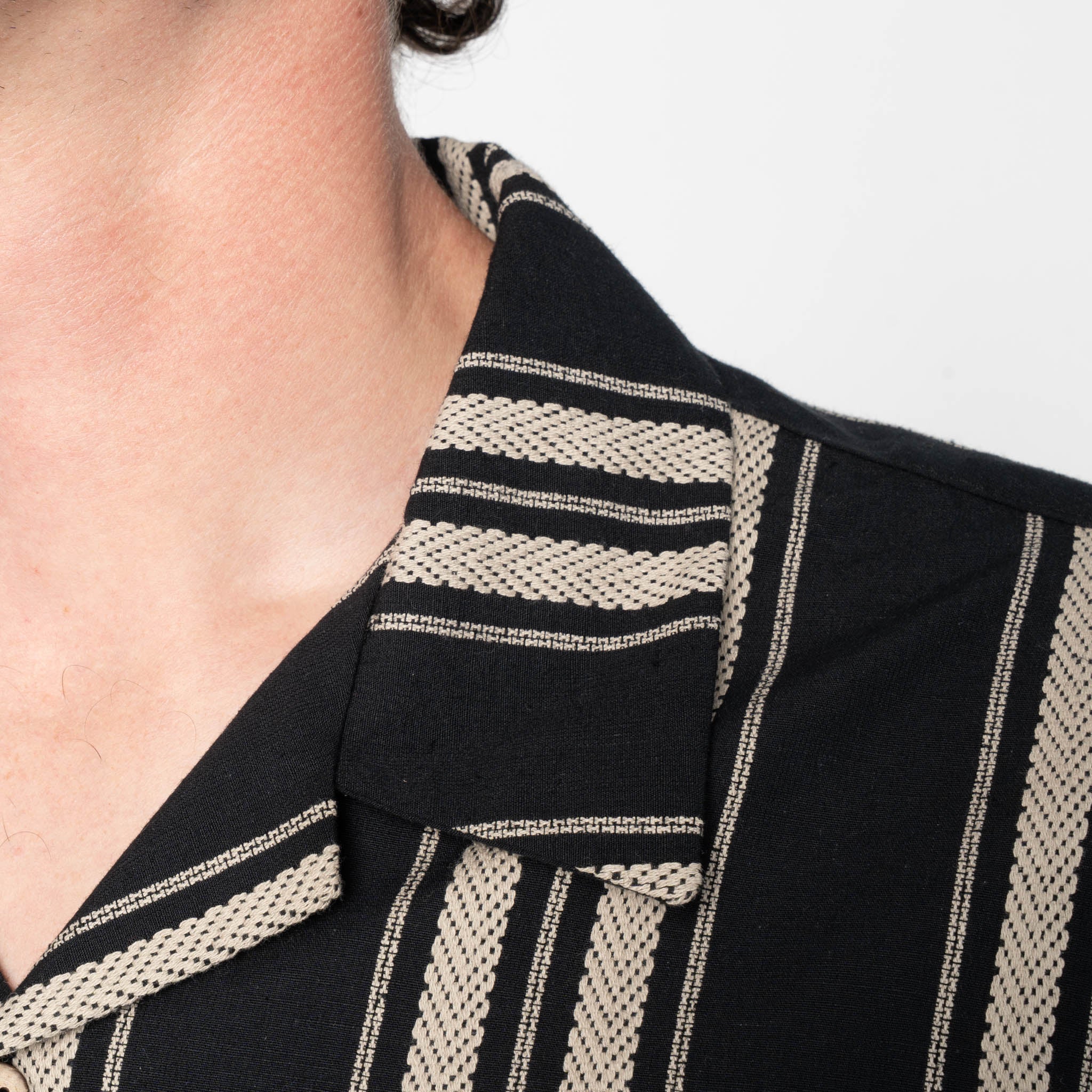 Aloha Shirt - Dobby Bands - Black - Image 6