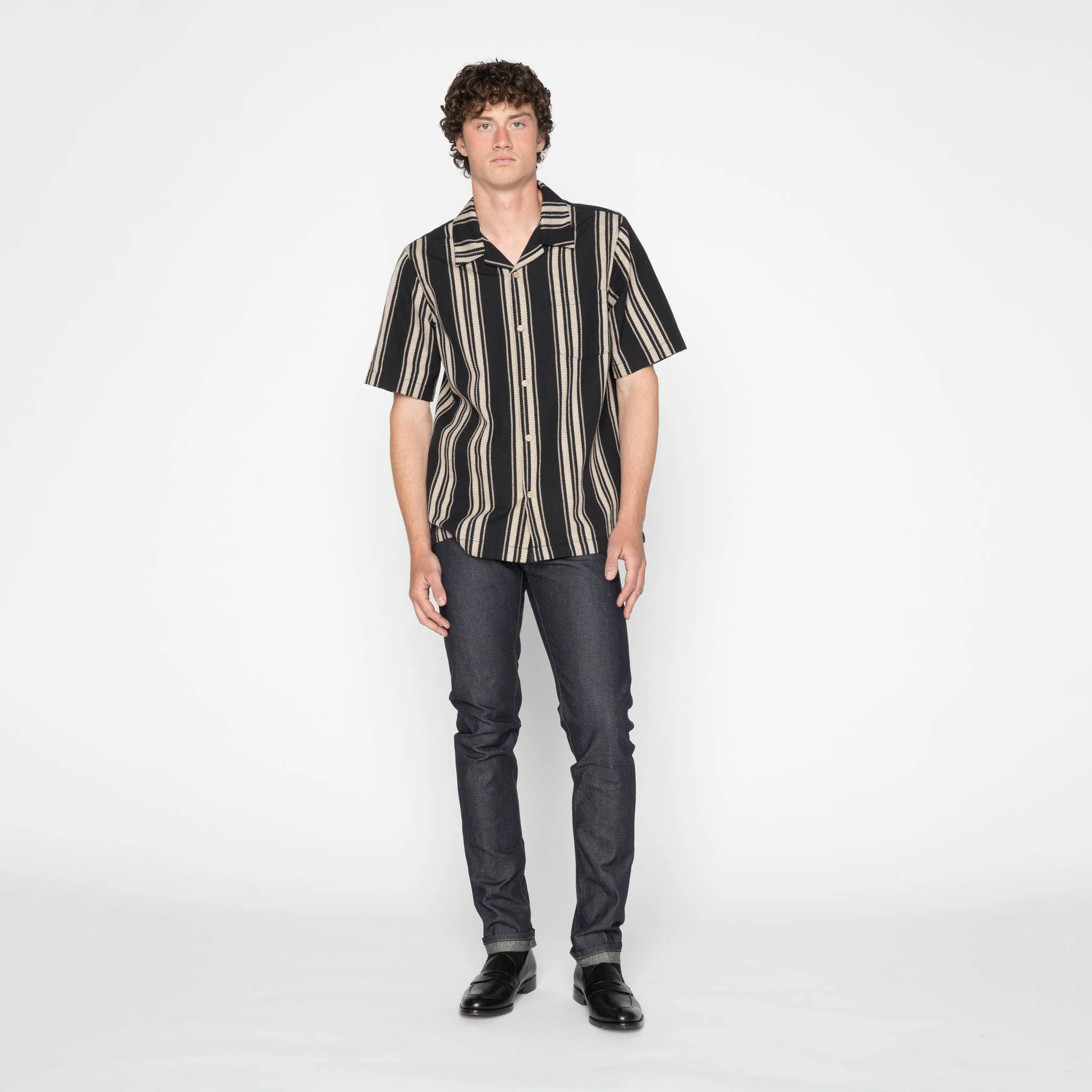 Aloha Shirt - Dobby Bands - Black - Image 7