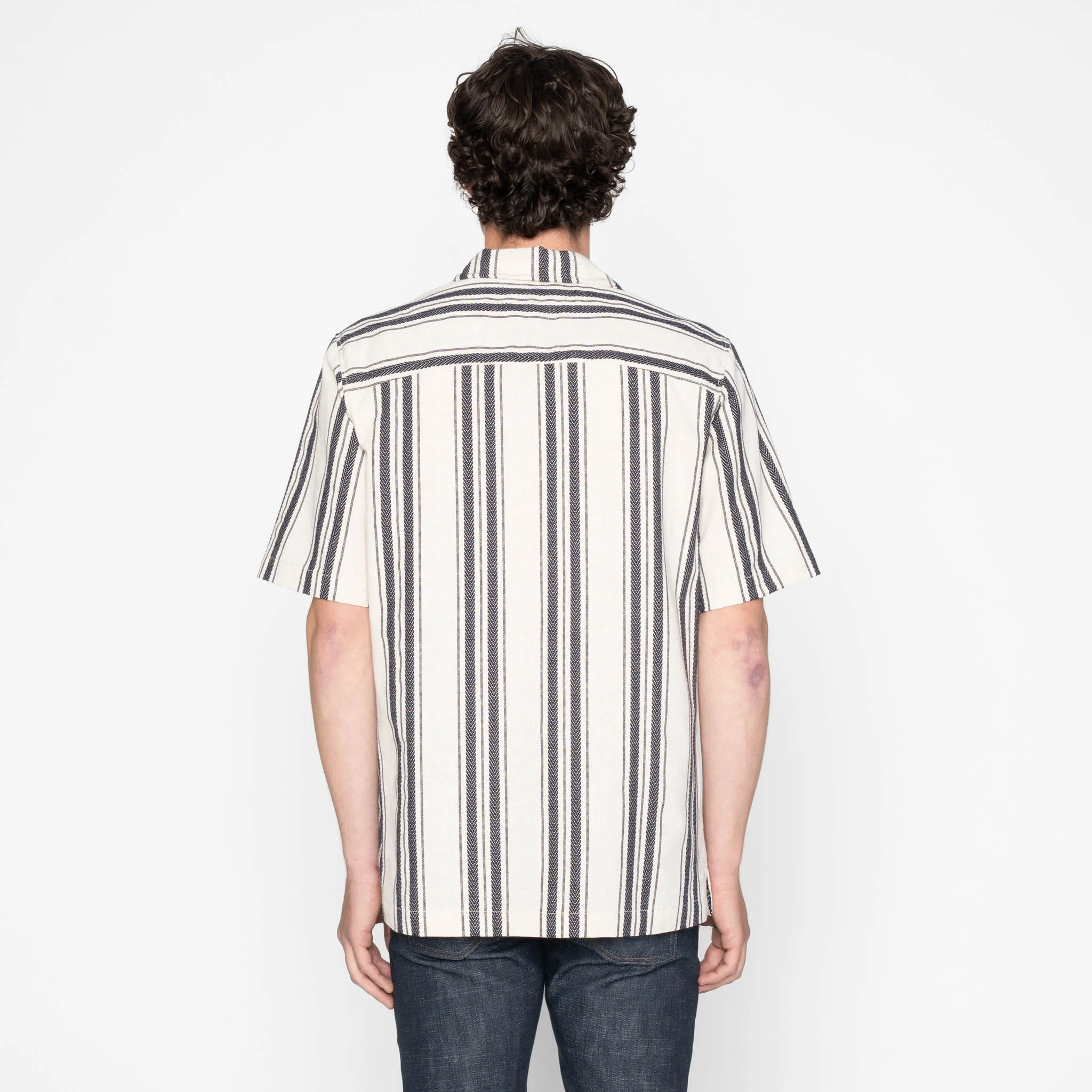 Aloha Shirt - Dobby Bands - Natural - Image 4