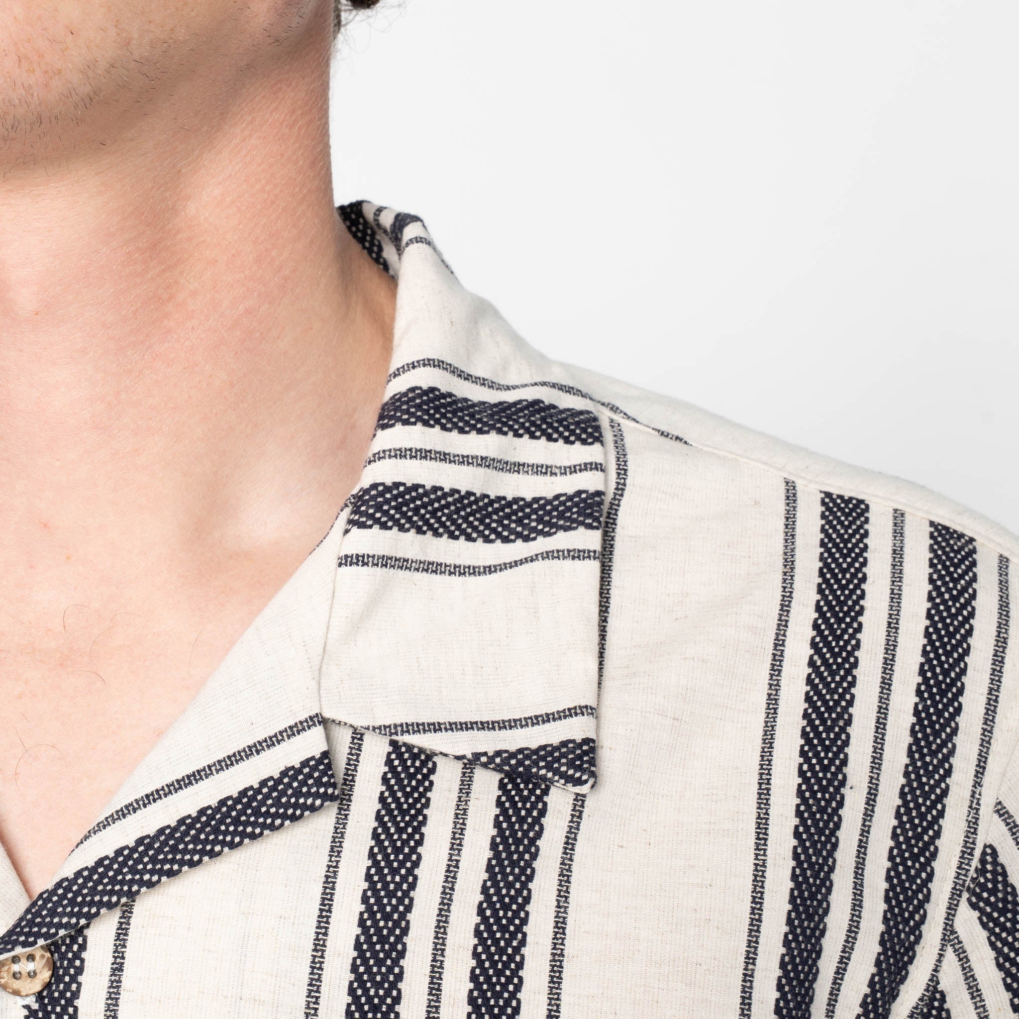 Aloha Shirt - Dobby Bands - Natural - Image 5