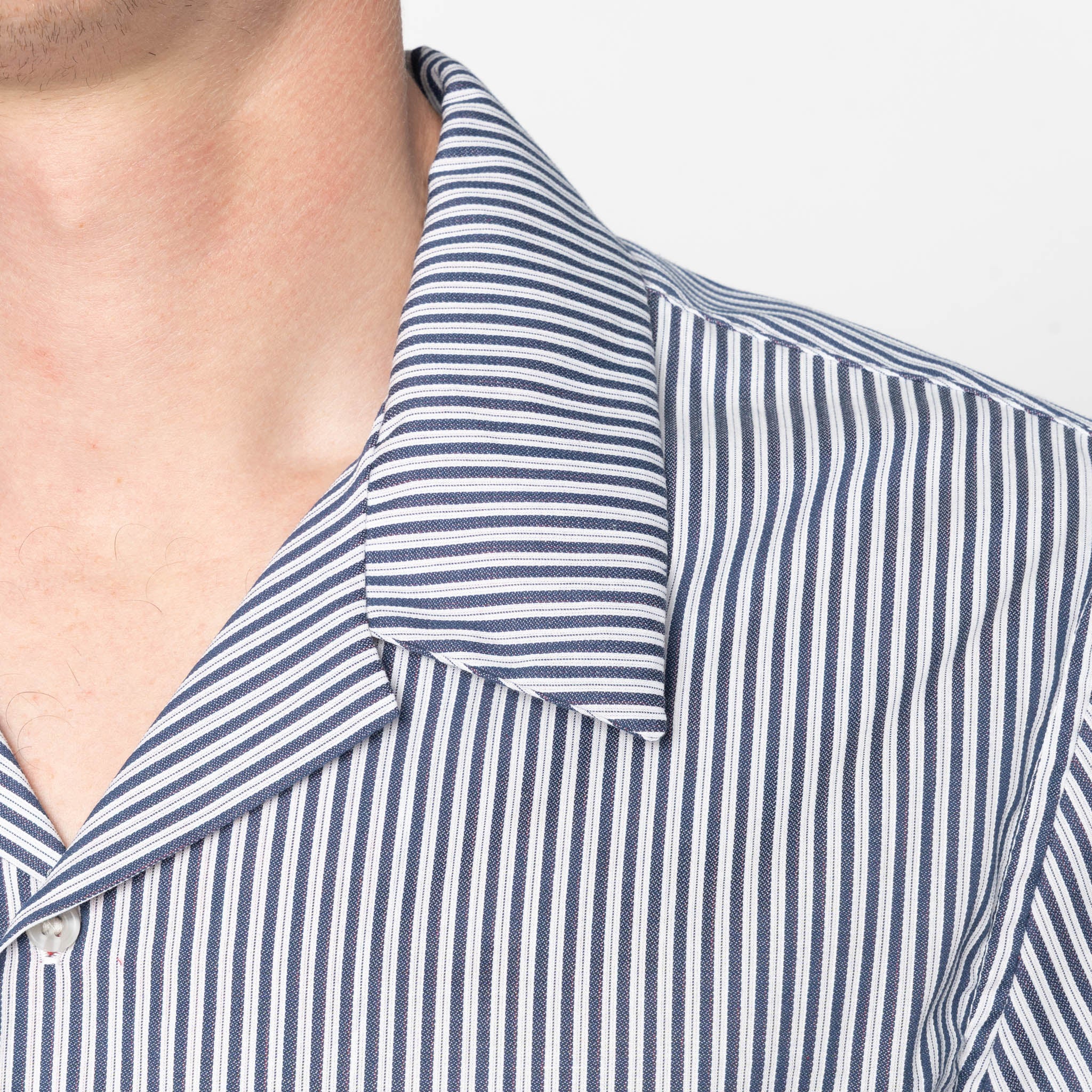 Aloha Shirt - Double Double Stripes - Blue - Image 6