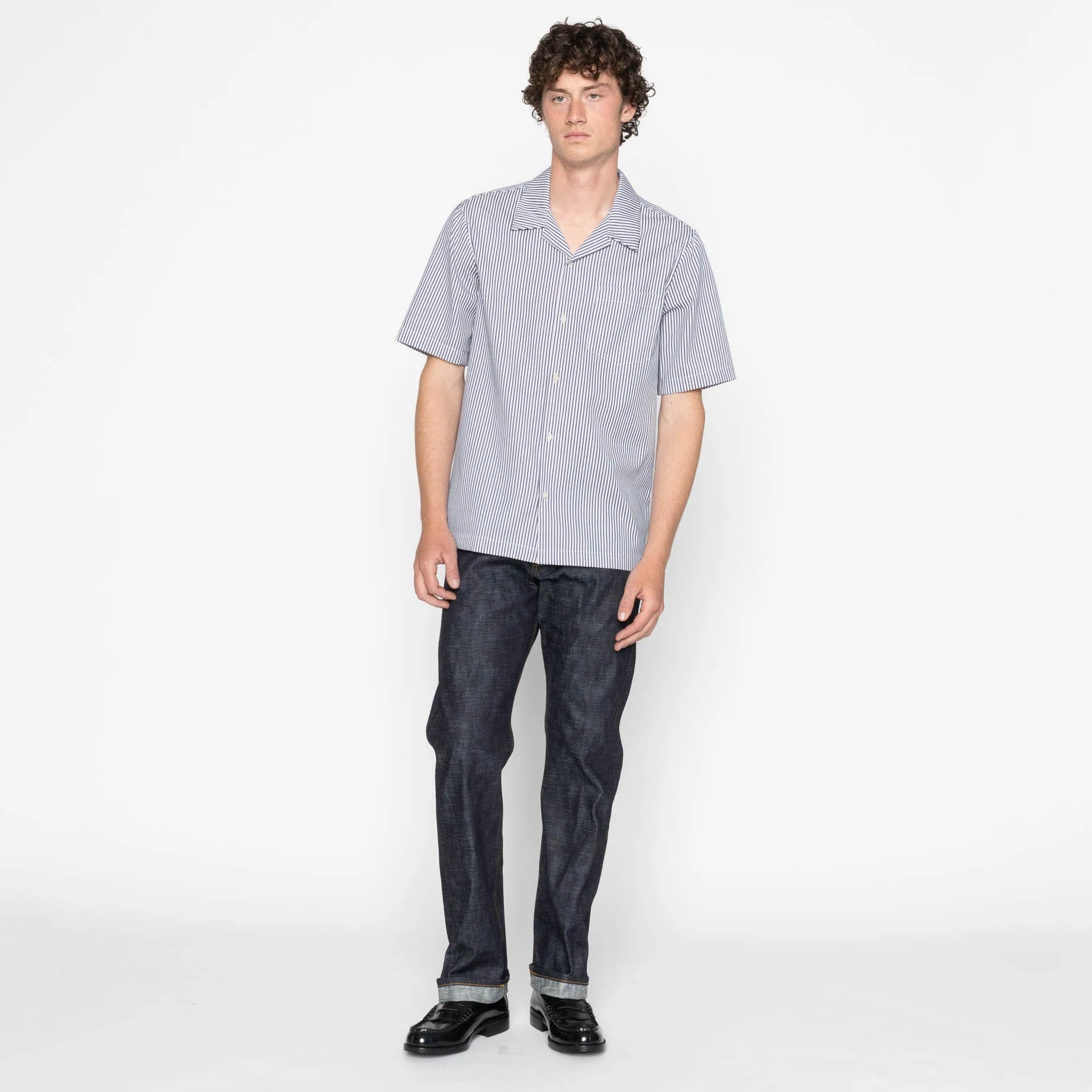 Aloha Shirt - Double Double Stripes - Blue - Image 7