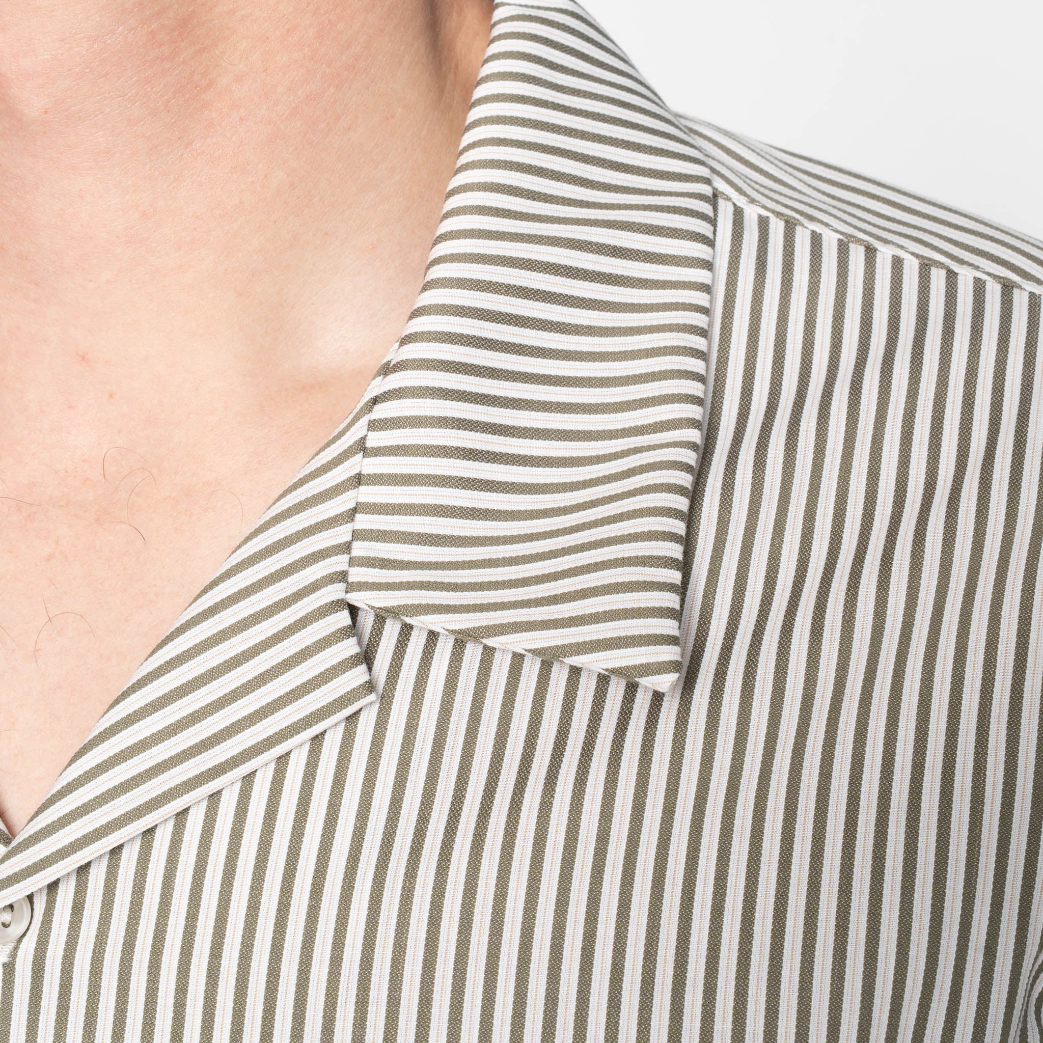 Aloha Shirt - Double Double Stripes - Green - Image 6