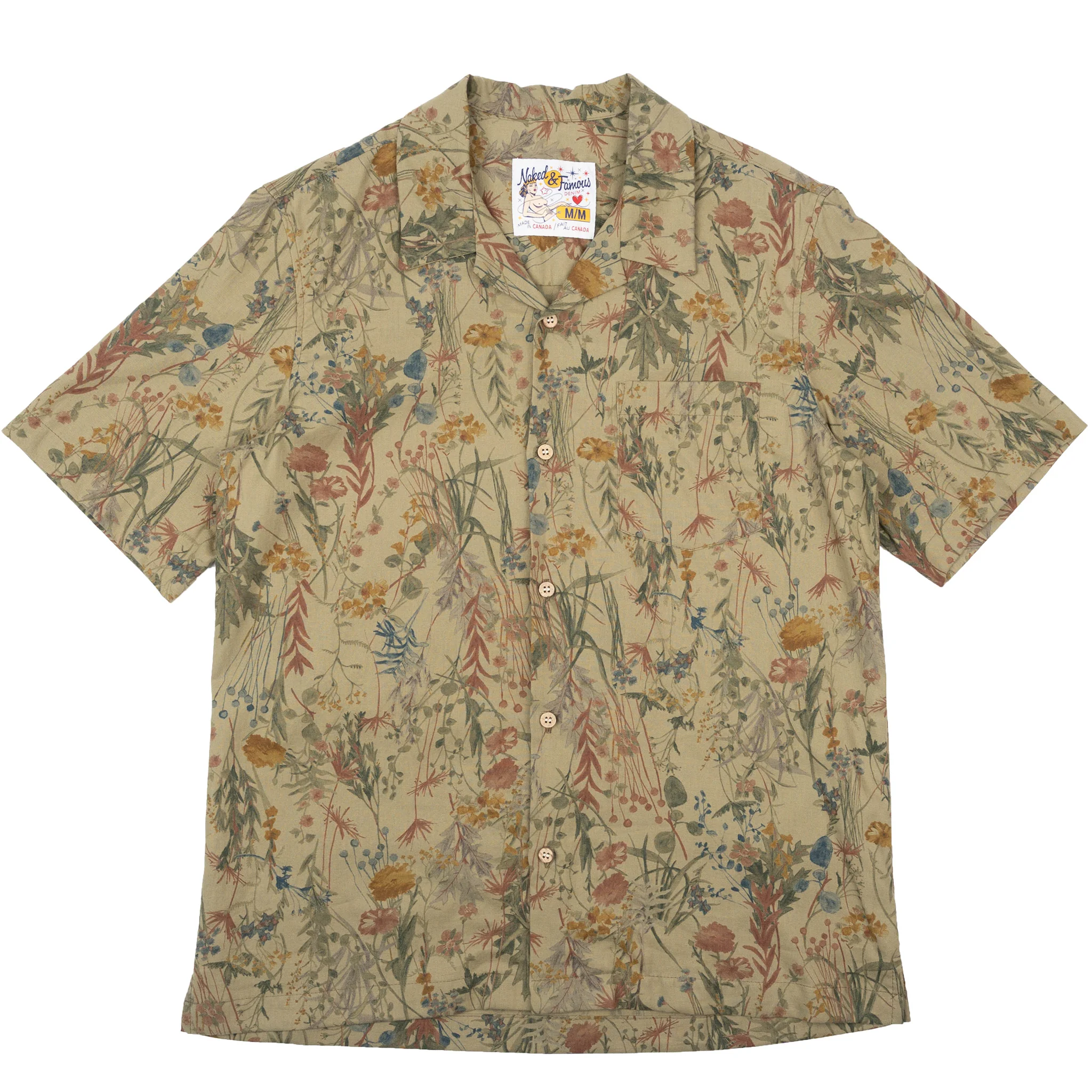Aloha Shirt - Flowers Painting - Earth