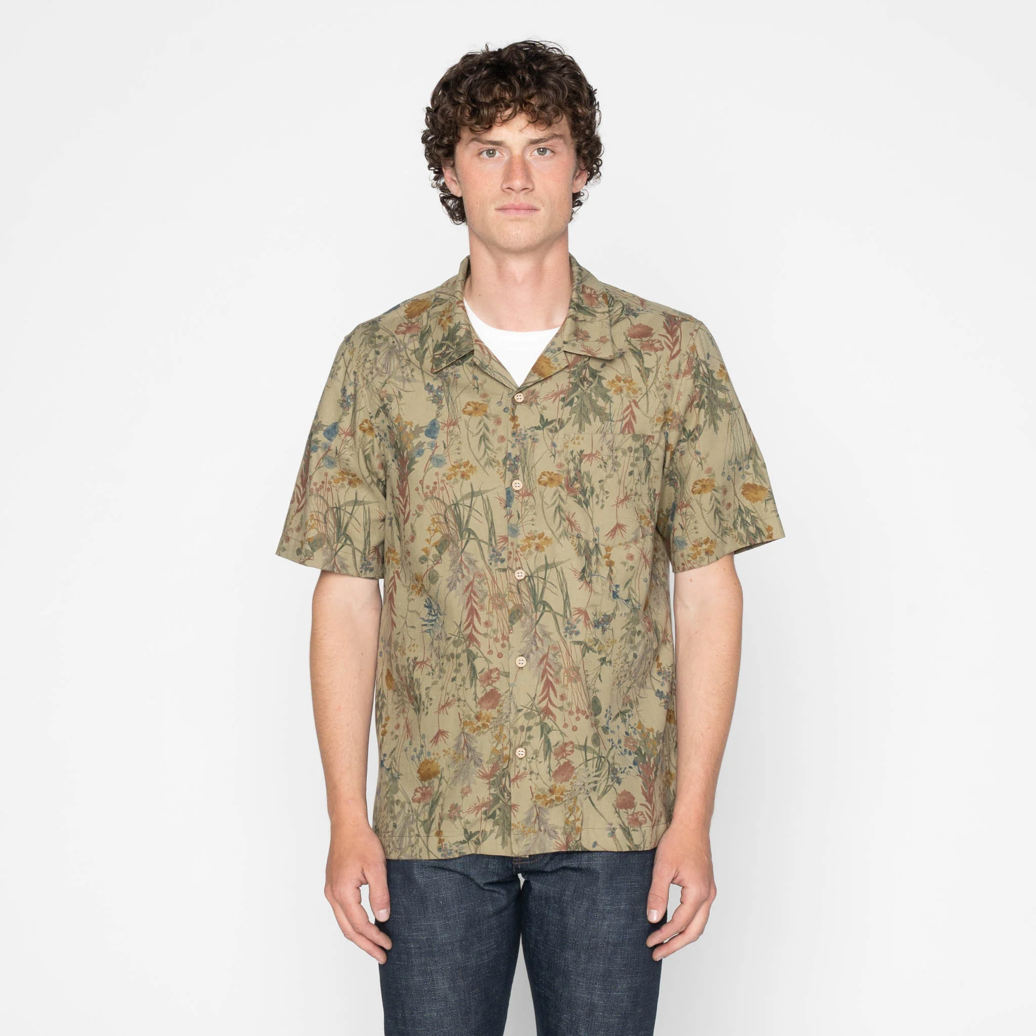 Aloha Shirt - Flowers Painting - Earth - Image 2