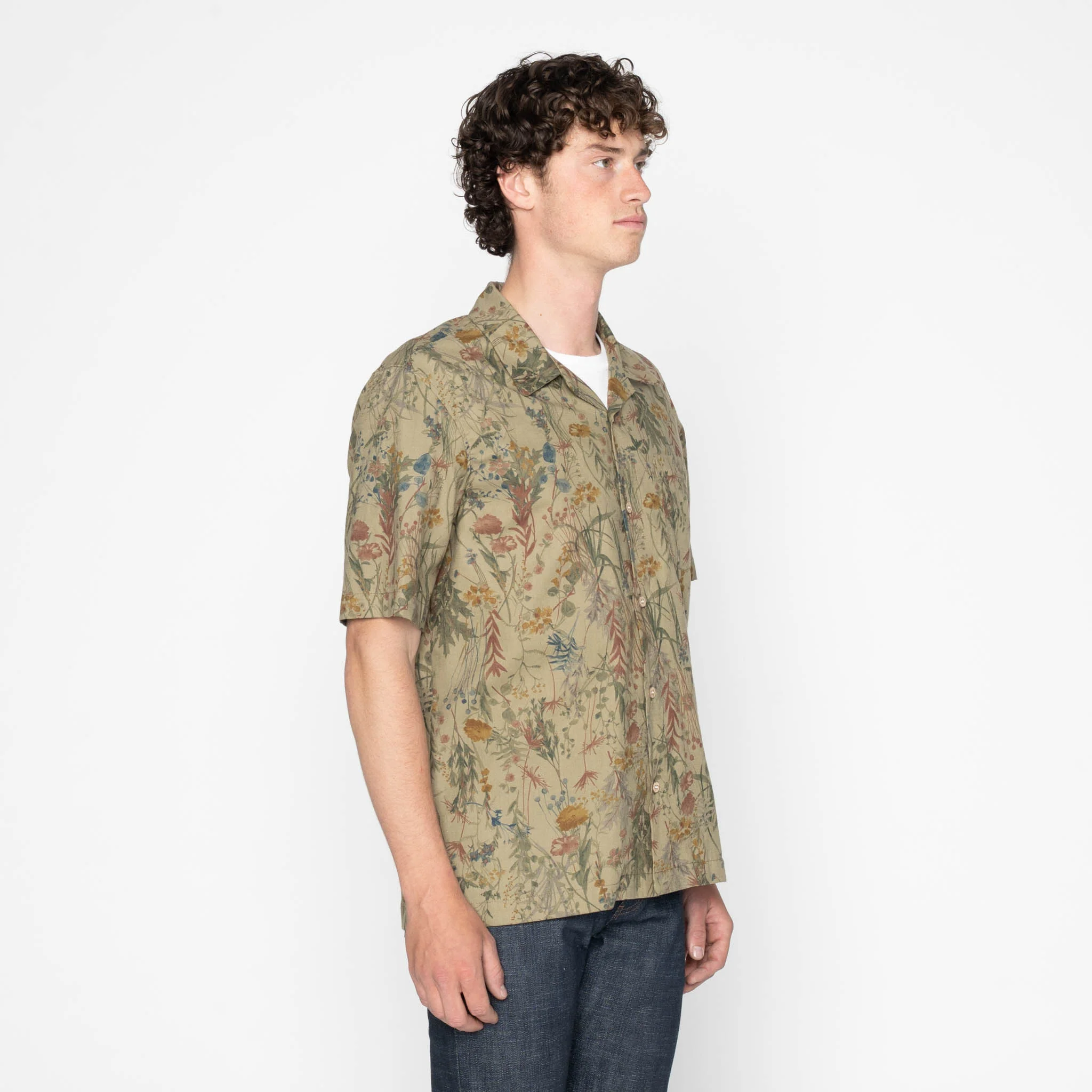 Aloha Shirt - Flowers Painting - Earth - Image 3