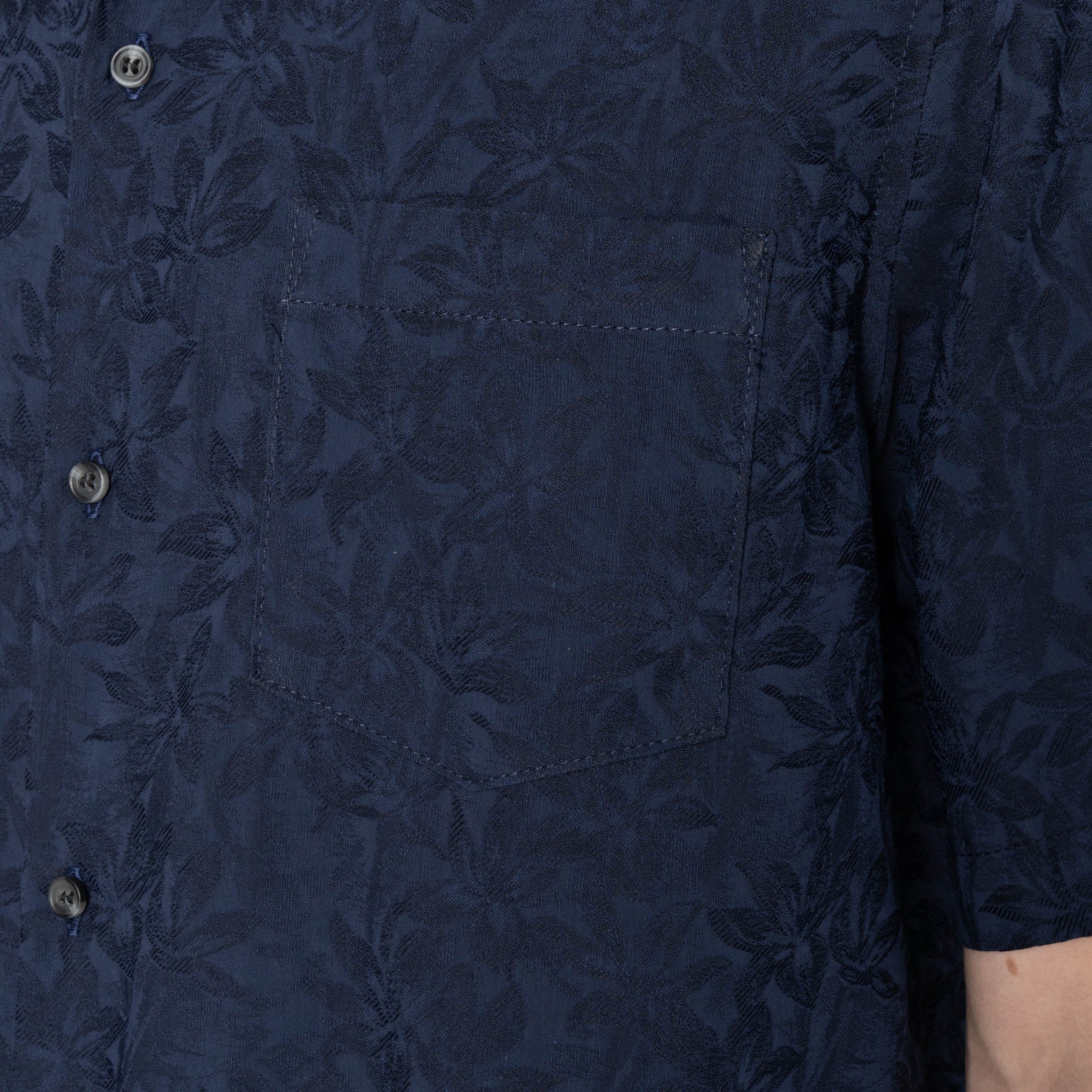 Aloha Shirt - Jungle Jacquard - Navy - Image 5