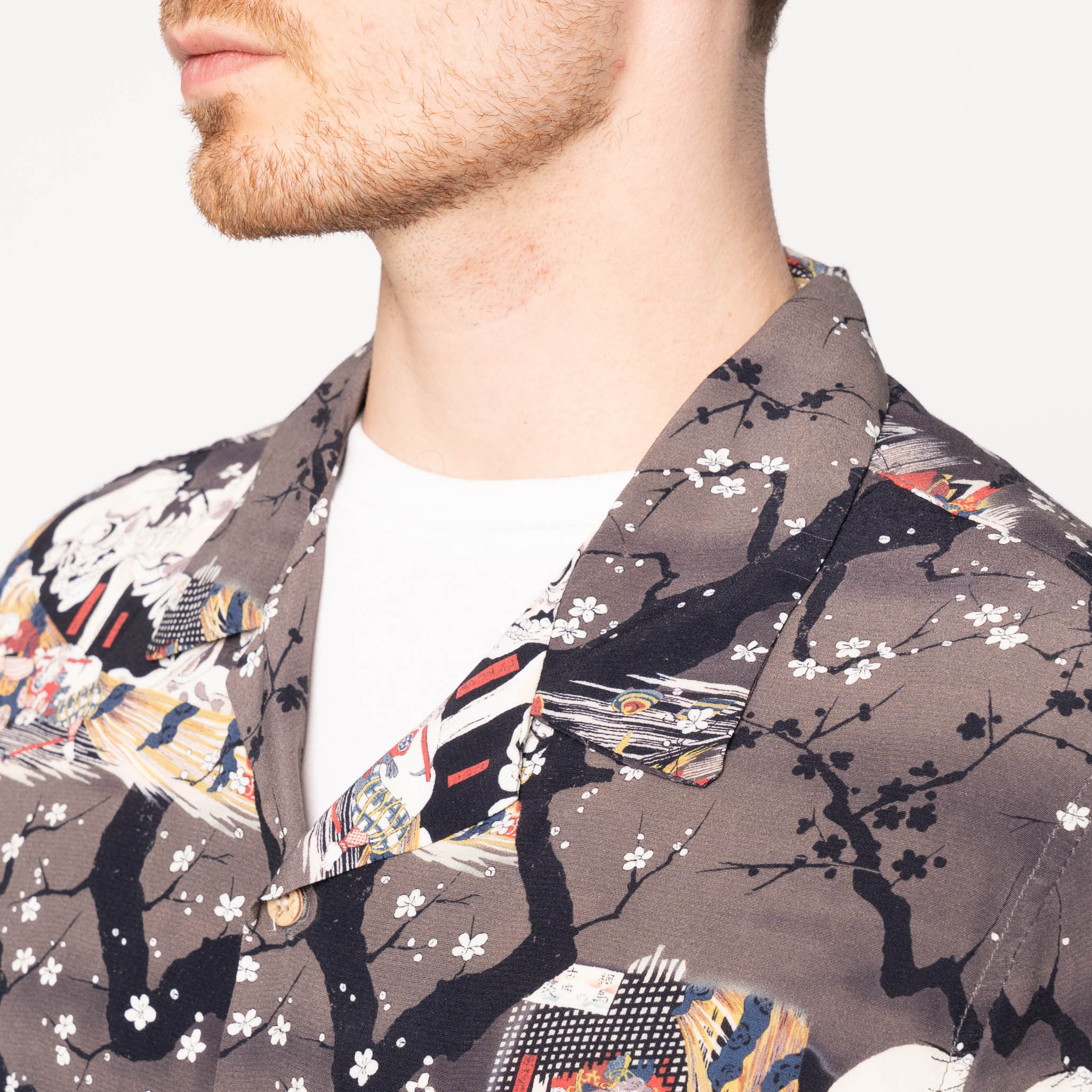 Aloha Shirt - Skeletons - Dark Grey - Image 4