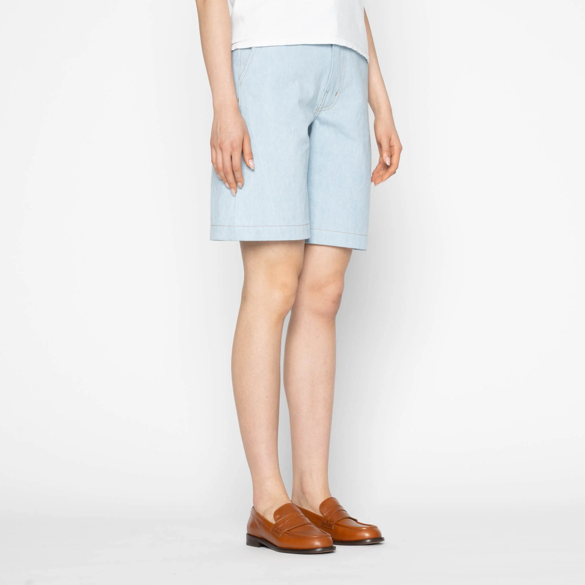 Andie Shorts - Secret Agent Denim - Bleach Blue - Image 3