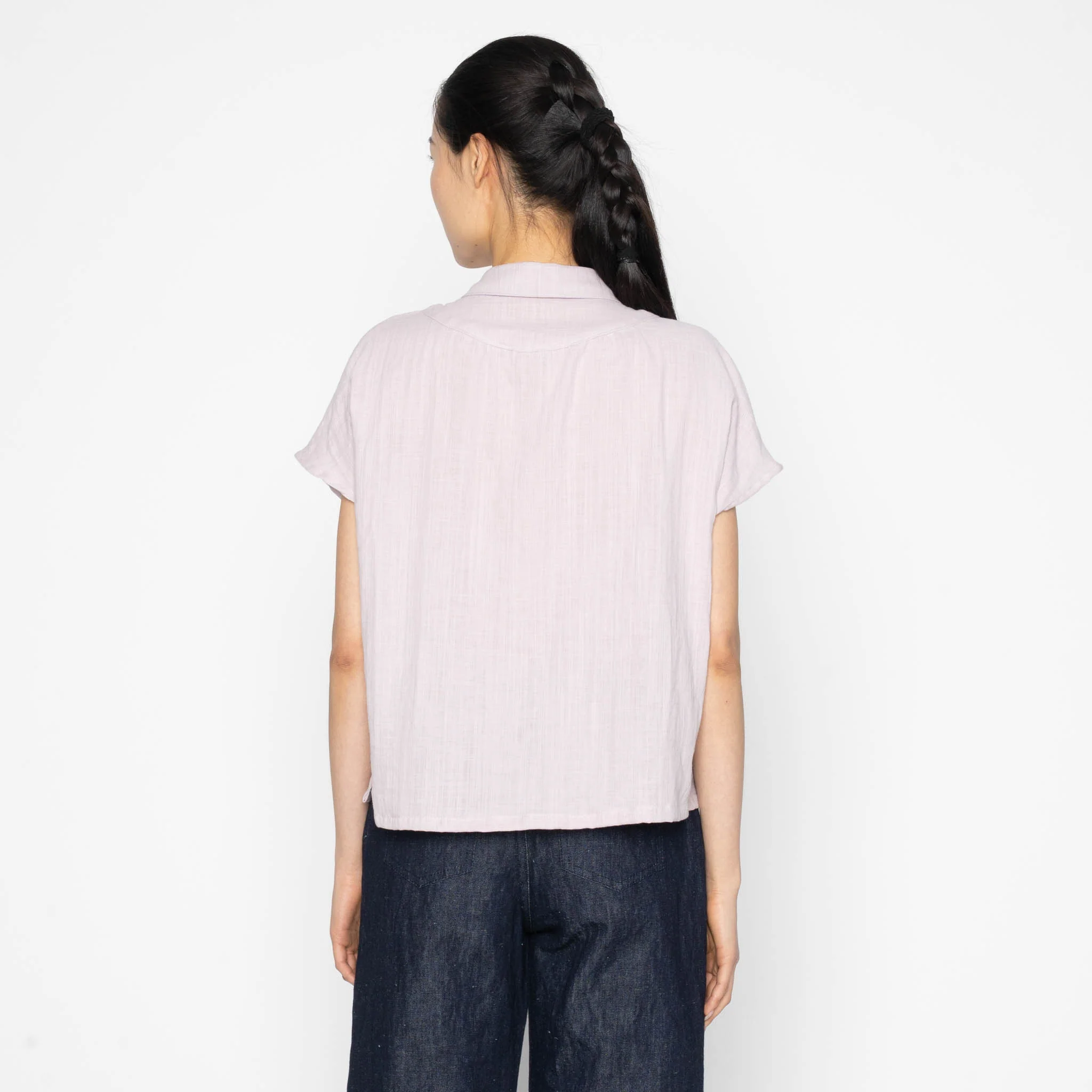 Billie Shirt - Double Weave Gauze - Lavender - Image 4