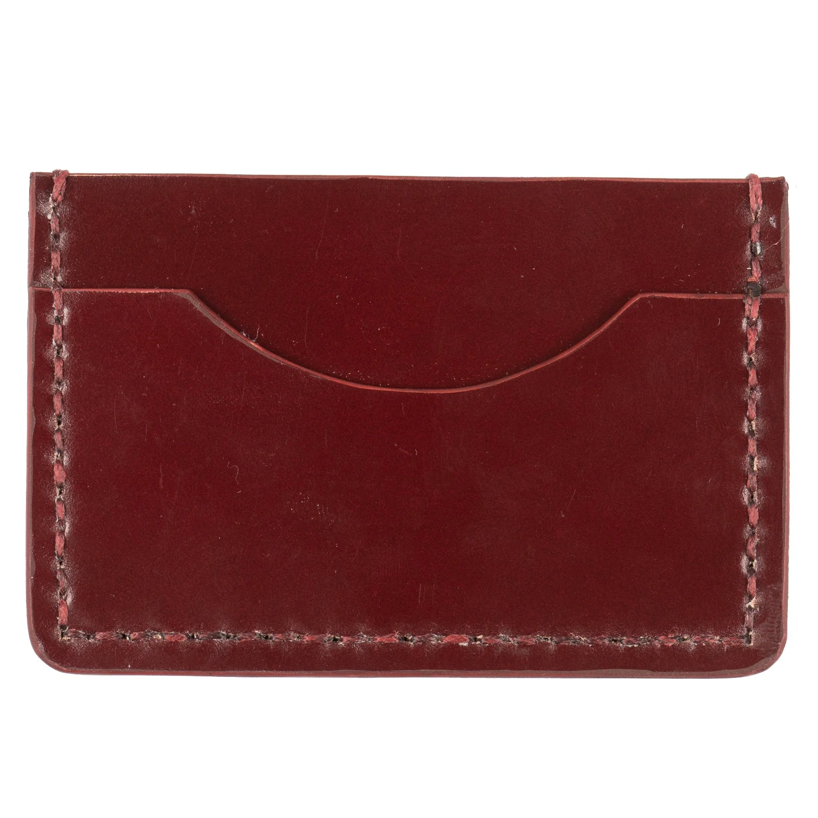 Card Case - Shinki Cordovan Leather - Oxblood - Image 2