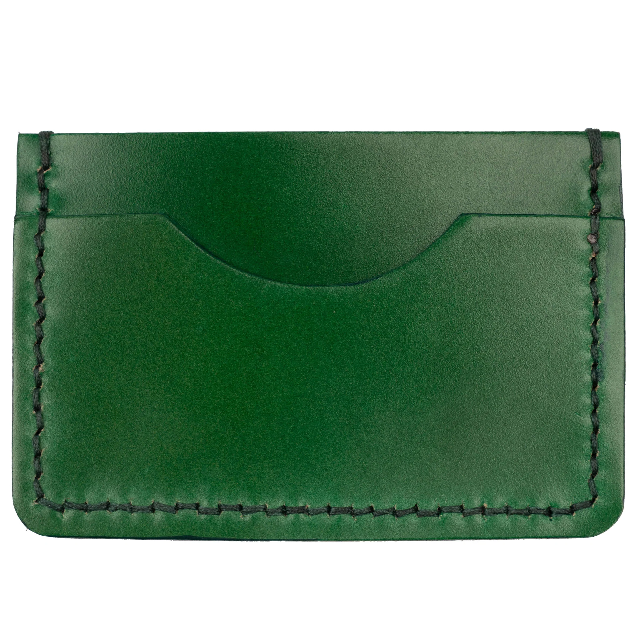 Card Case - Shinki Cordovan Leather - Emerald Green - Image 2