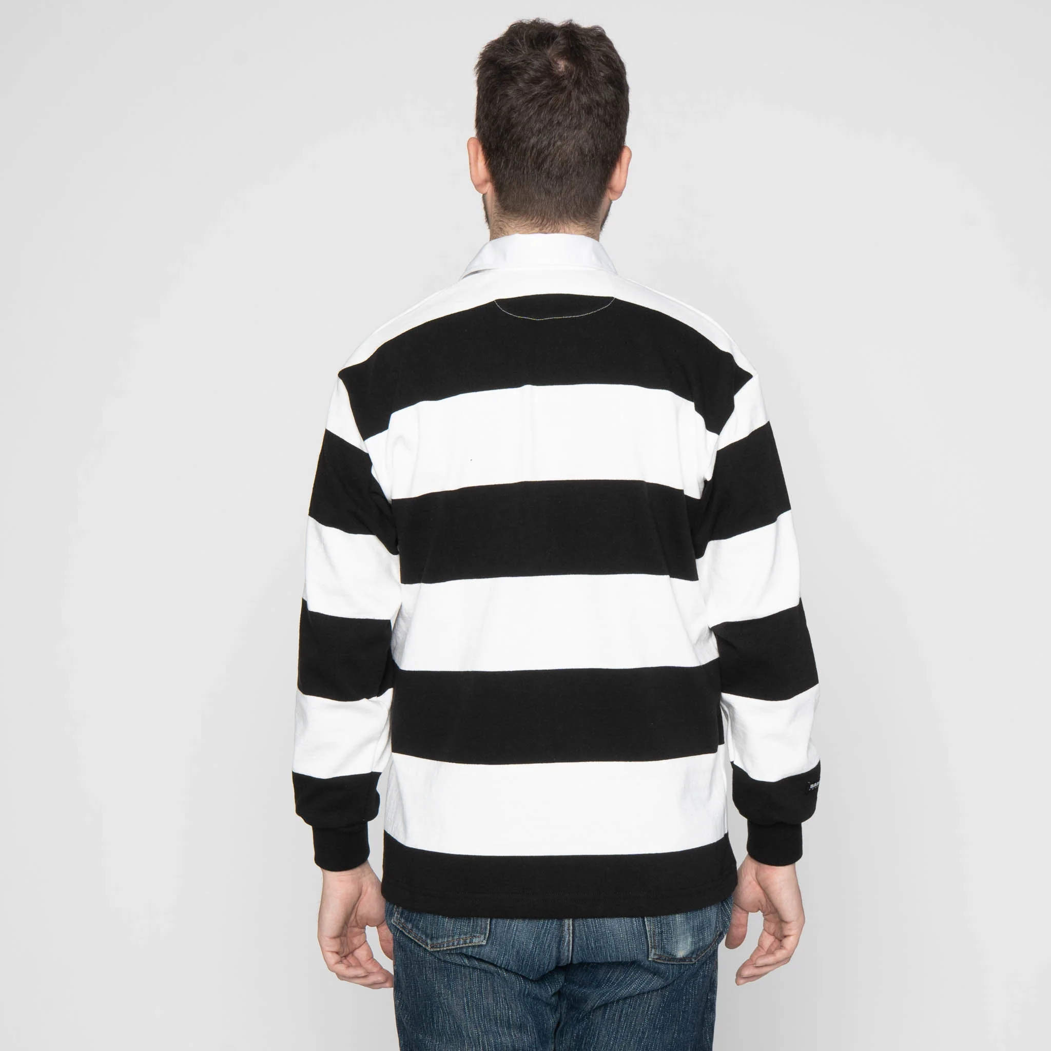 Classic Rugby Jersey - White/Black - Image 3