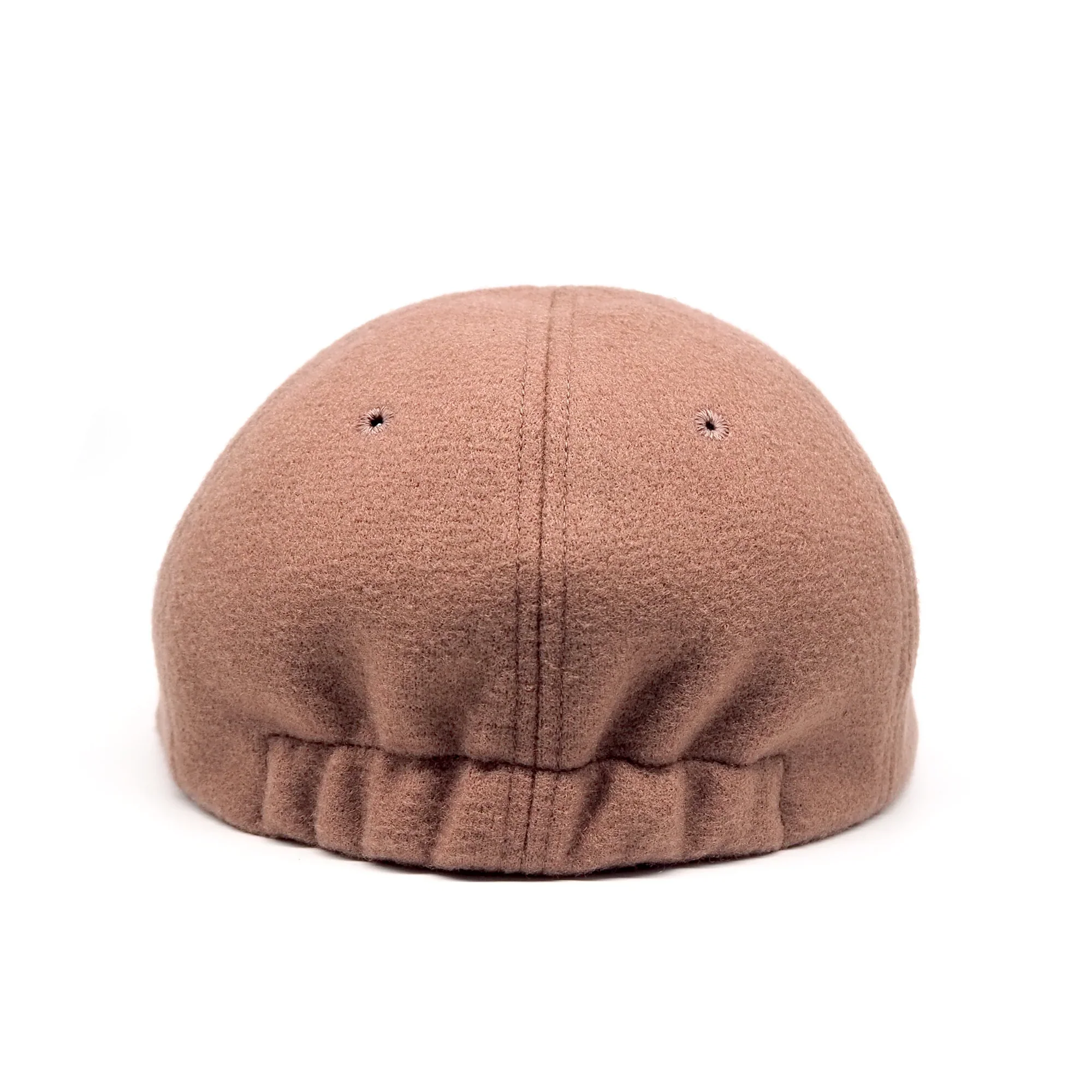 Classic 6 Panel Cap Acrylic Wool Short Brim - Coral - Image 3