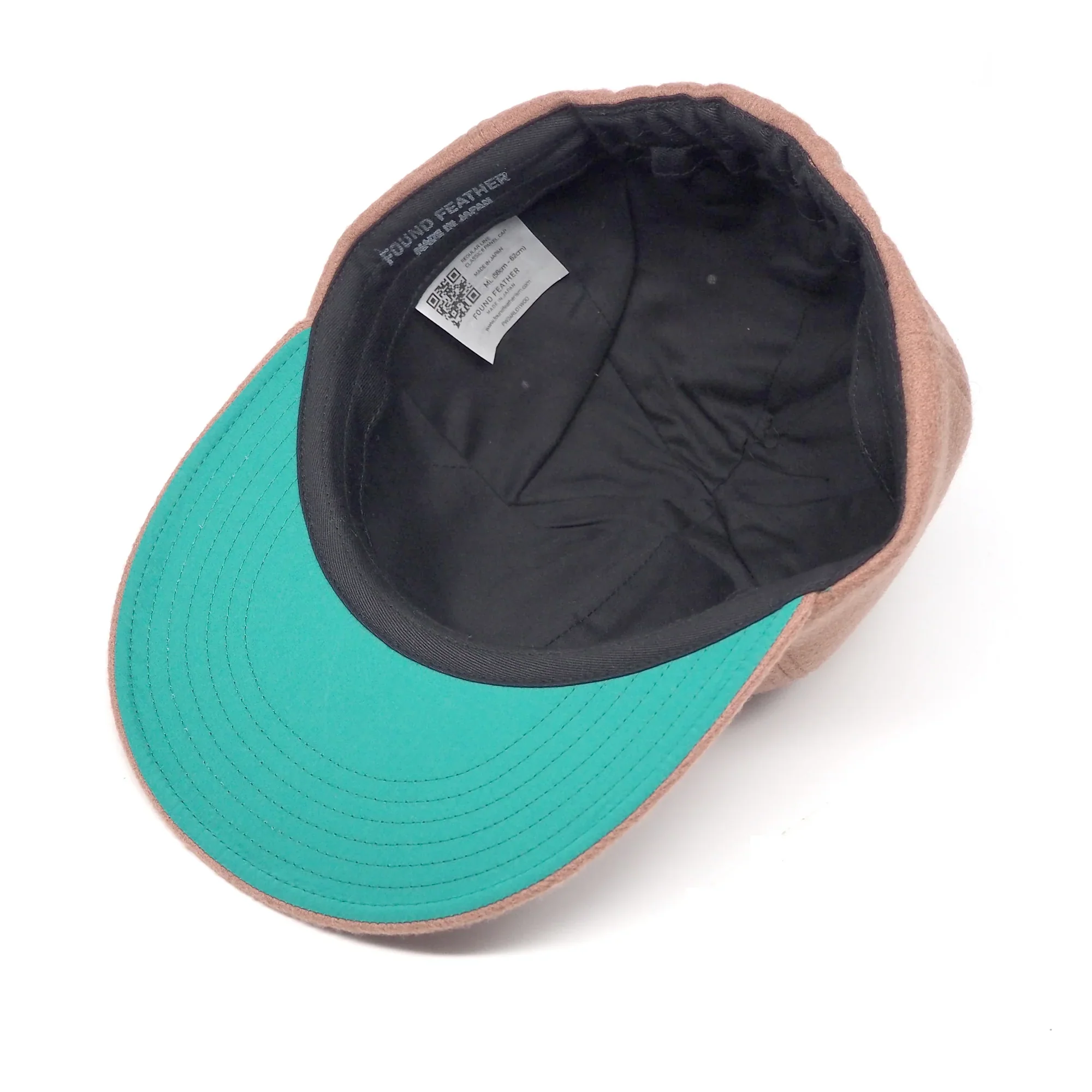 Classic 6 Panel Cap Acrylic Wool Short Brim - Coral - Image 4