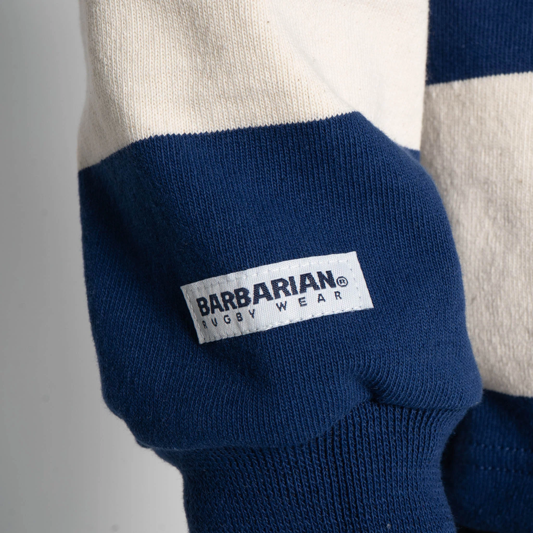 Classic Rugby Jersey - Ivory/Navy - Image 5