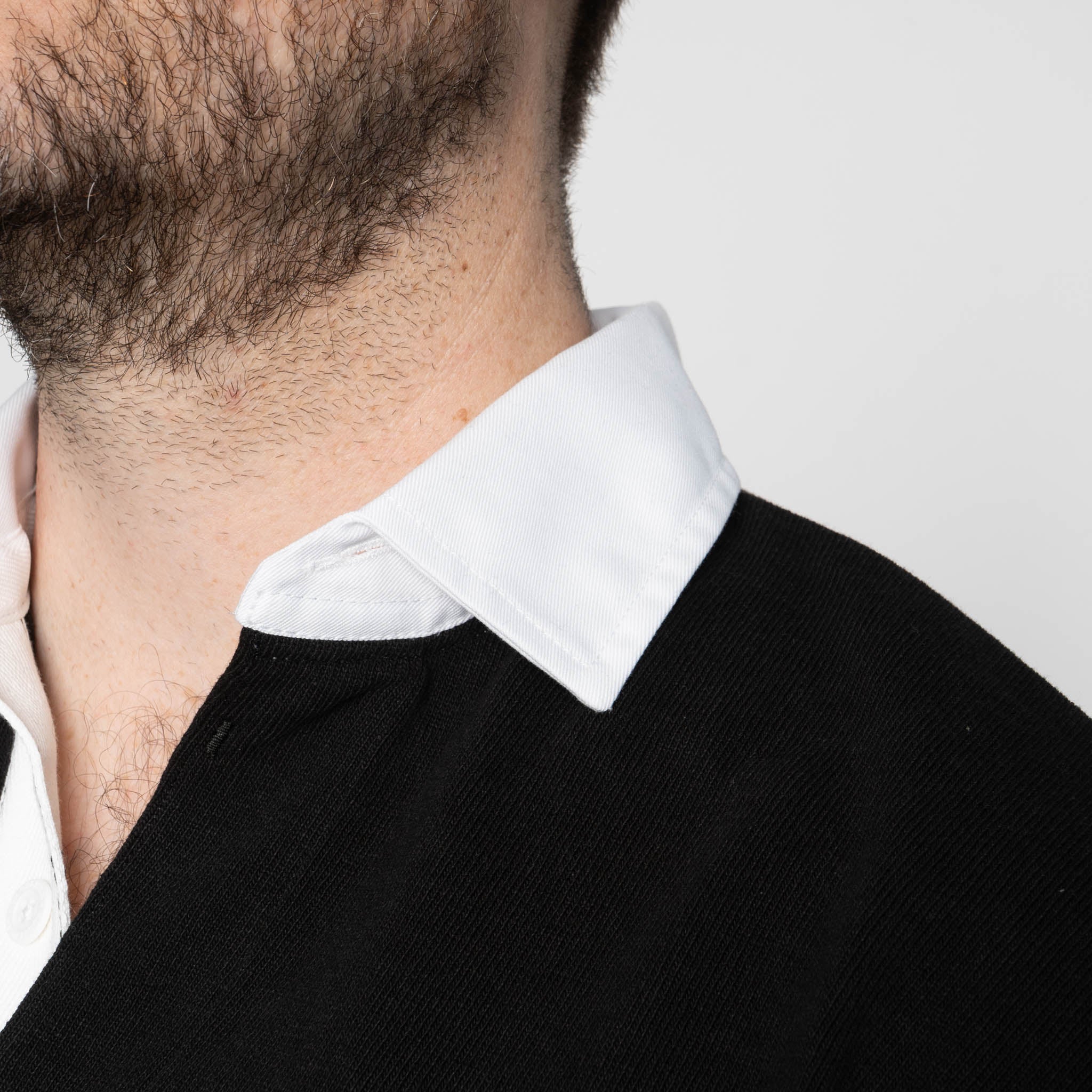 Classic Rugby Jersey - Black - Image 4