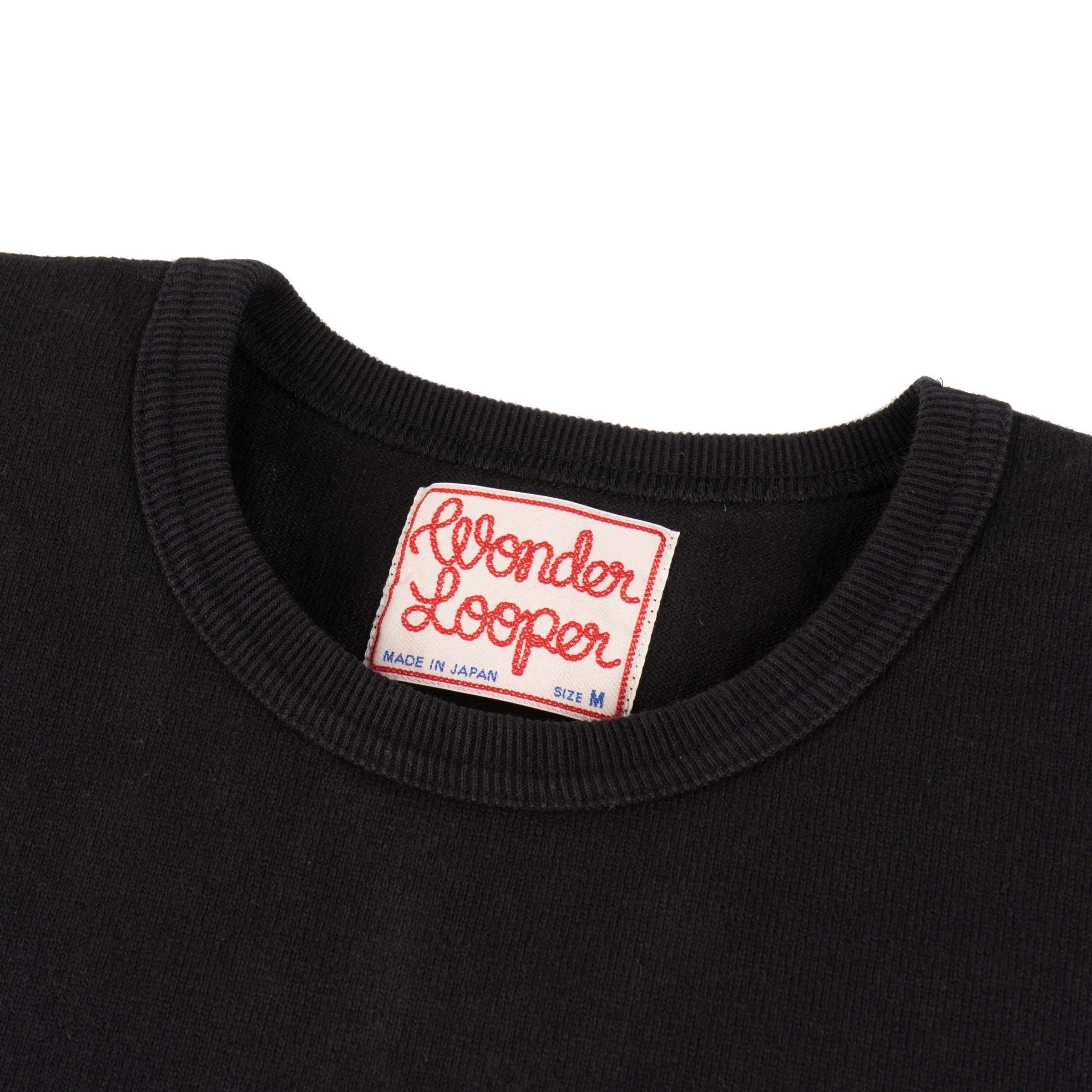 Crewneck T-shirt - Double Heavyweight - Black - Image 2