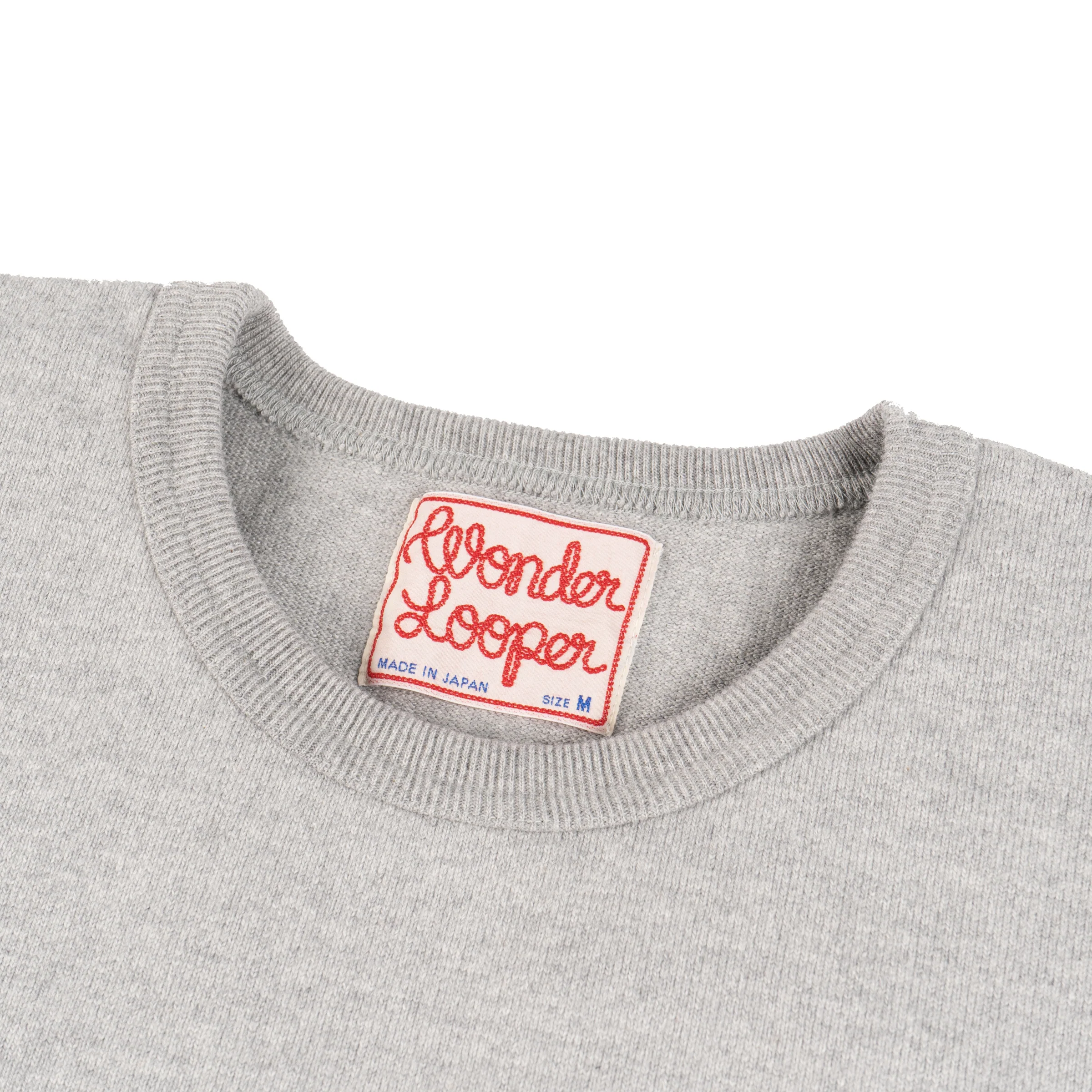 Crewneck T-shirt - Double Heavyweight - Heather Grey - Image 2