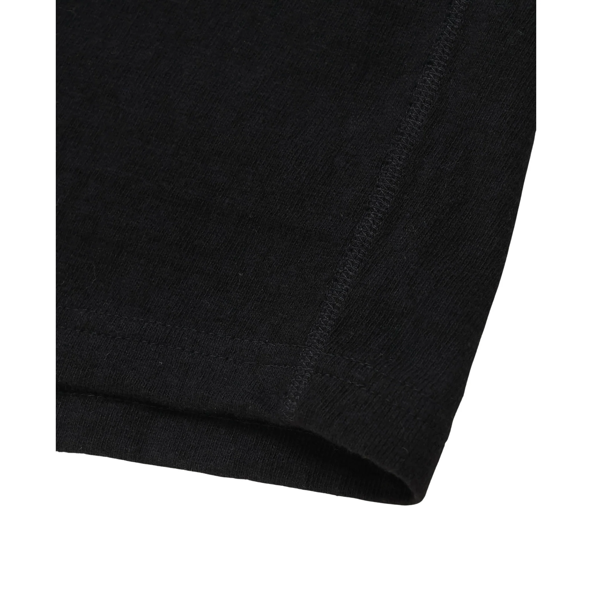 Crewneck T-shirt - ELS Recycled Cotton Slub - Black - Image 5