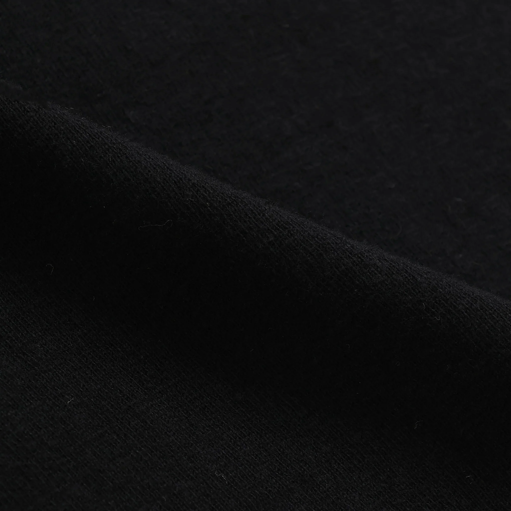 Crewneck T-shirt - ELS Recycled Cotton Slub - Black - Image 6