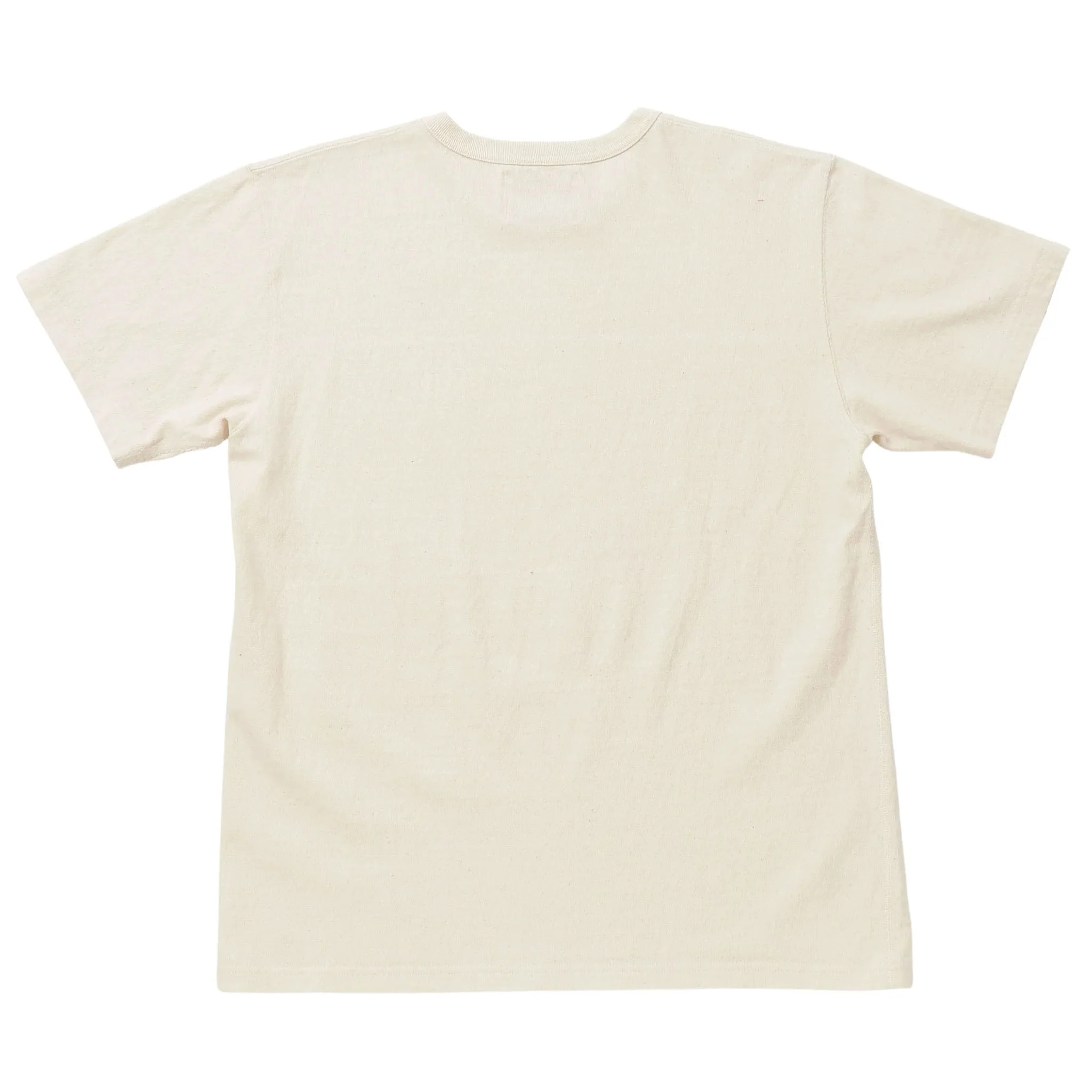 Crewneck T-shirt - ELS Recycled Cotton Slub - Ecru - Image 2