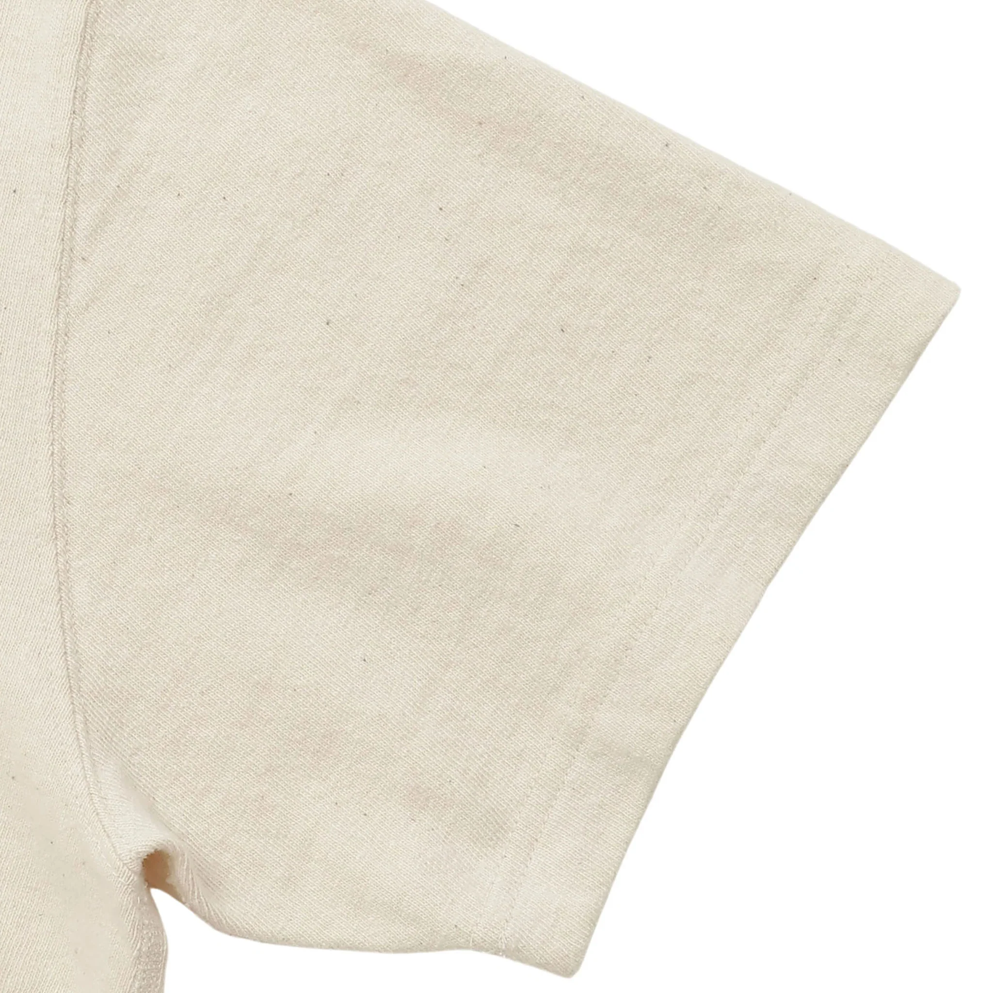Crewneck T-shirt - ELS Recycled Cotton Slub - Ecru - Image 4