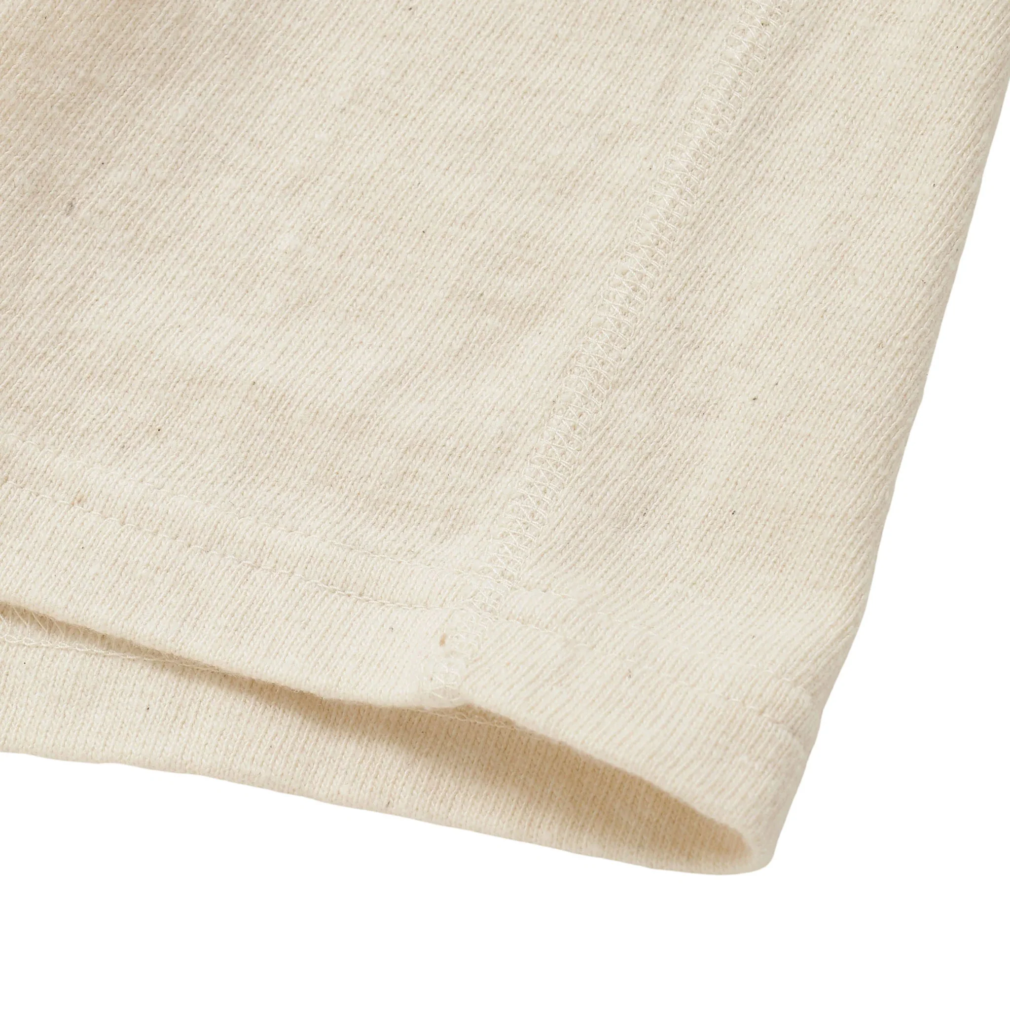 Crewneck T-shirt - ELS Recycled Cotton Slub - Ecru - Image 5