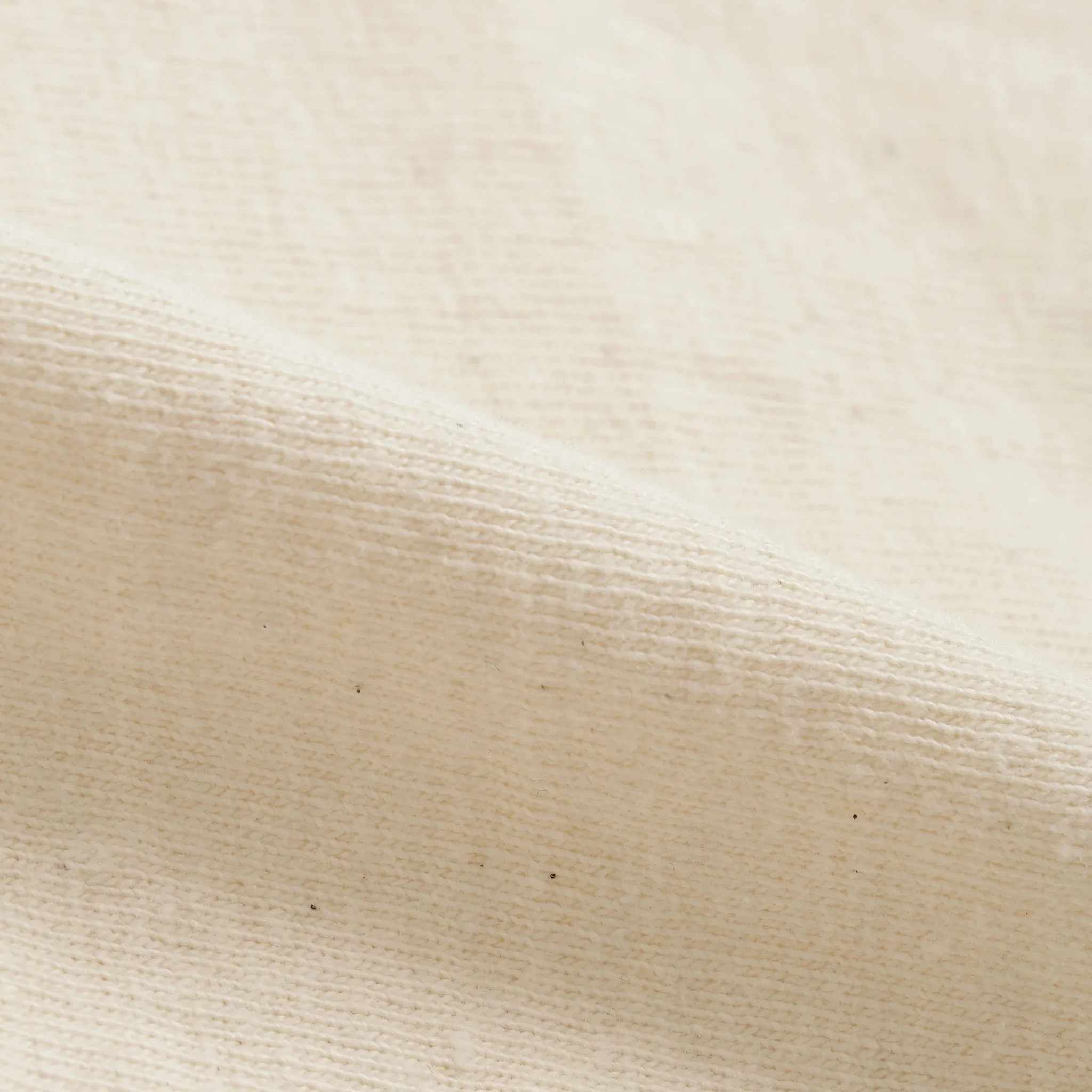Crewneck T-shirt - ELS Recycled Cotton Slub - Ecru - Image 6