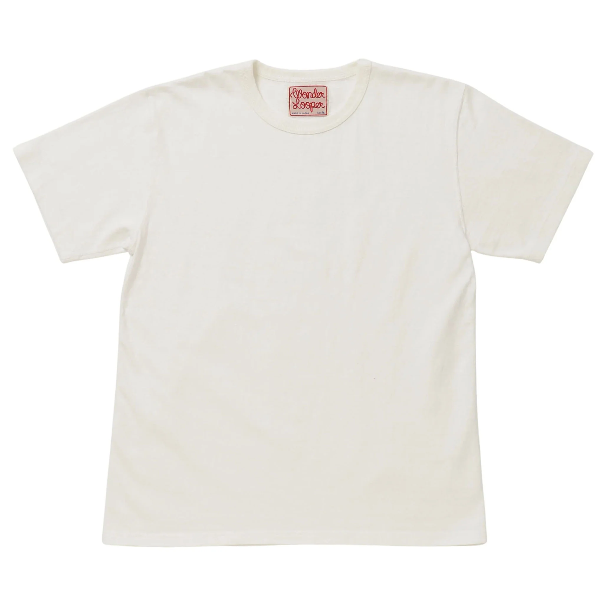 Crewneck T-shirt - ELS Recycled Cotton Slub - White