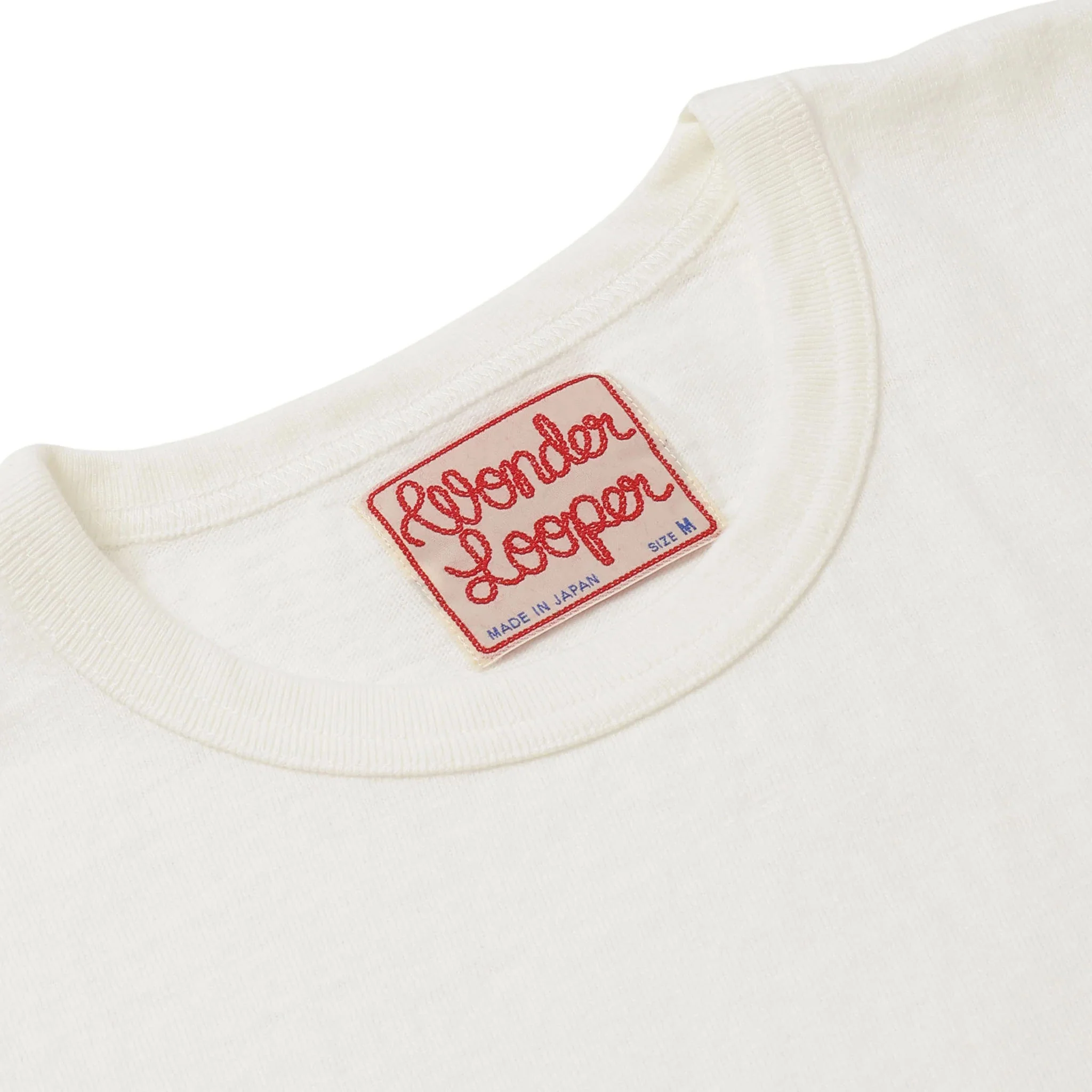 Crewneck T-shirt - ELS Recycled Cotton Slub - White - Image 3