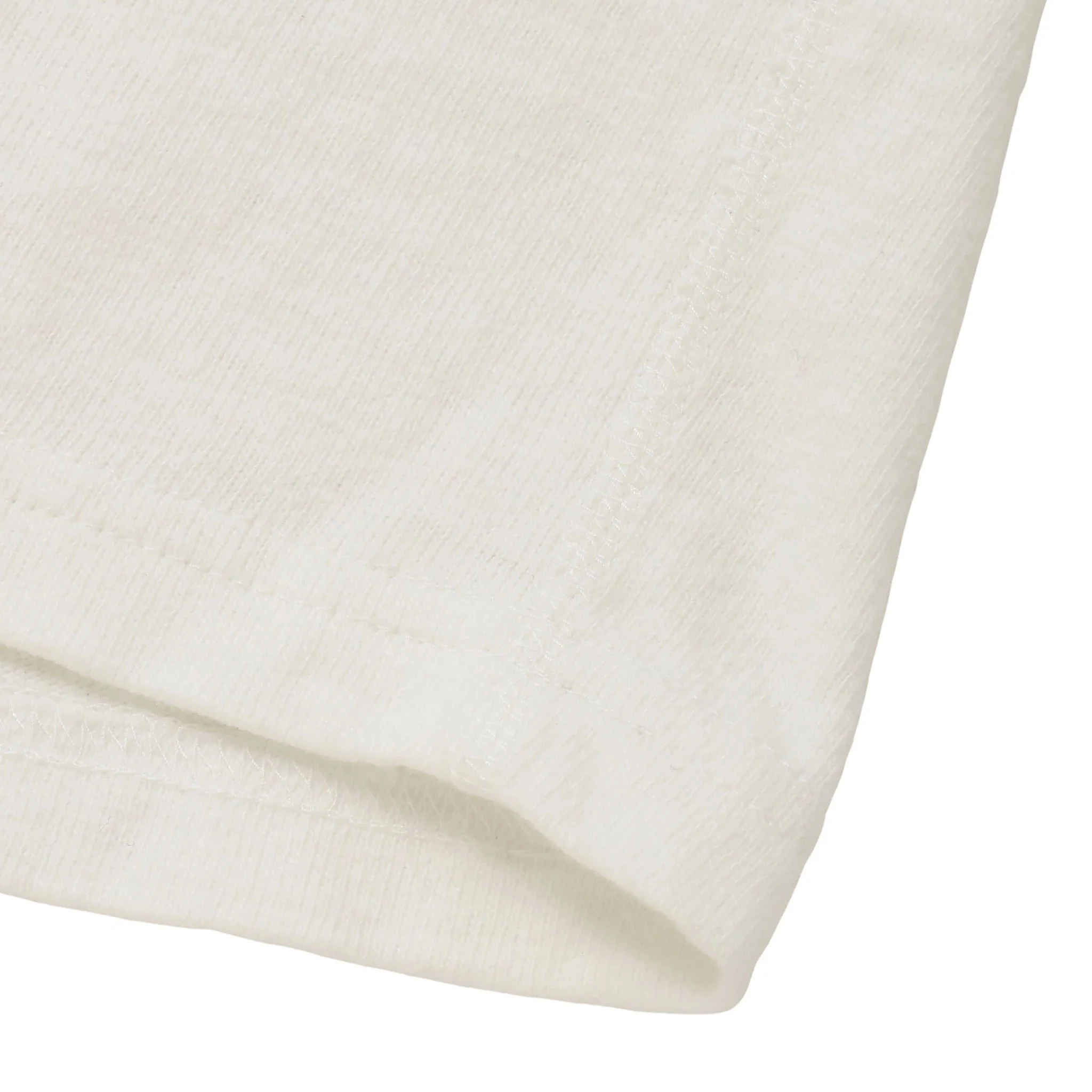 Crewneck T-shirt - ELS Recycled Cotton Slub - White - Image 5