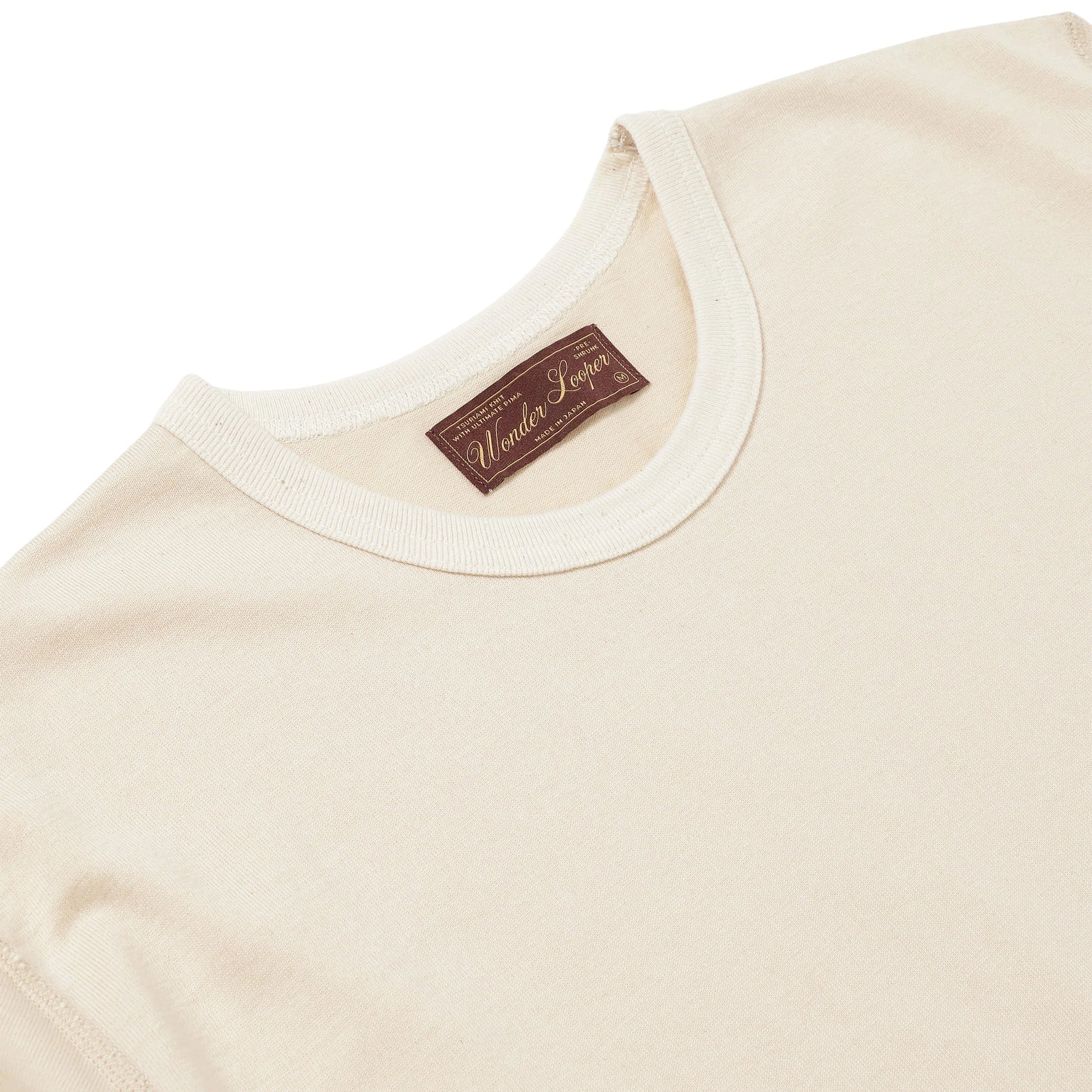 Crewneck T-shirt - Ultimate Pima Tsuriami - Ecru - Image 2