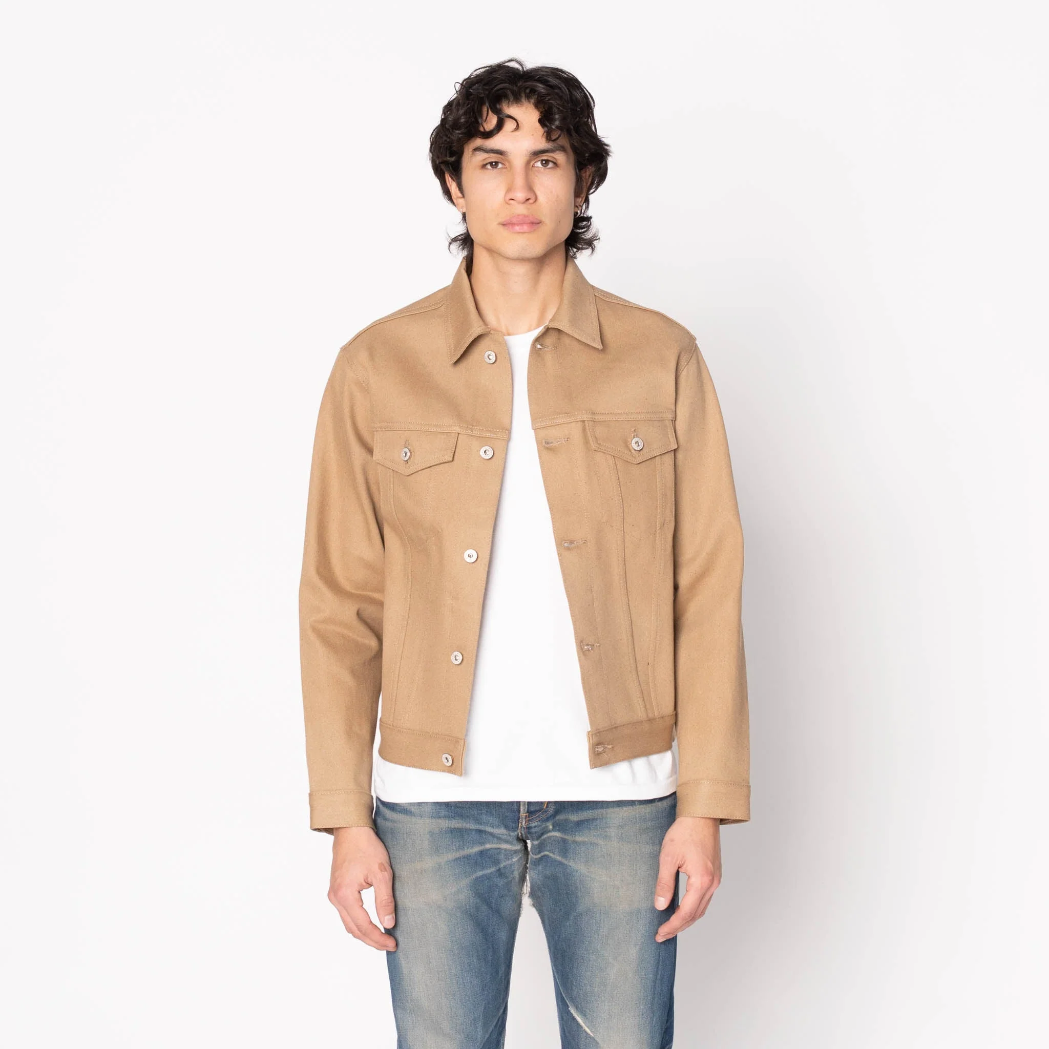 Denim Jacket - Brown Fox Selvedge - Brown - Image 2