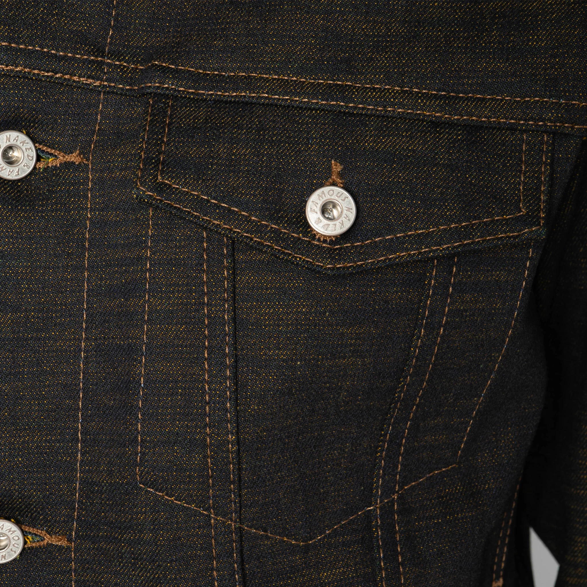Denim Jacket - Citrus Kasuri Selvedge - Image 6