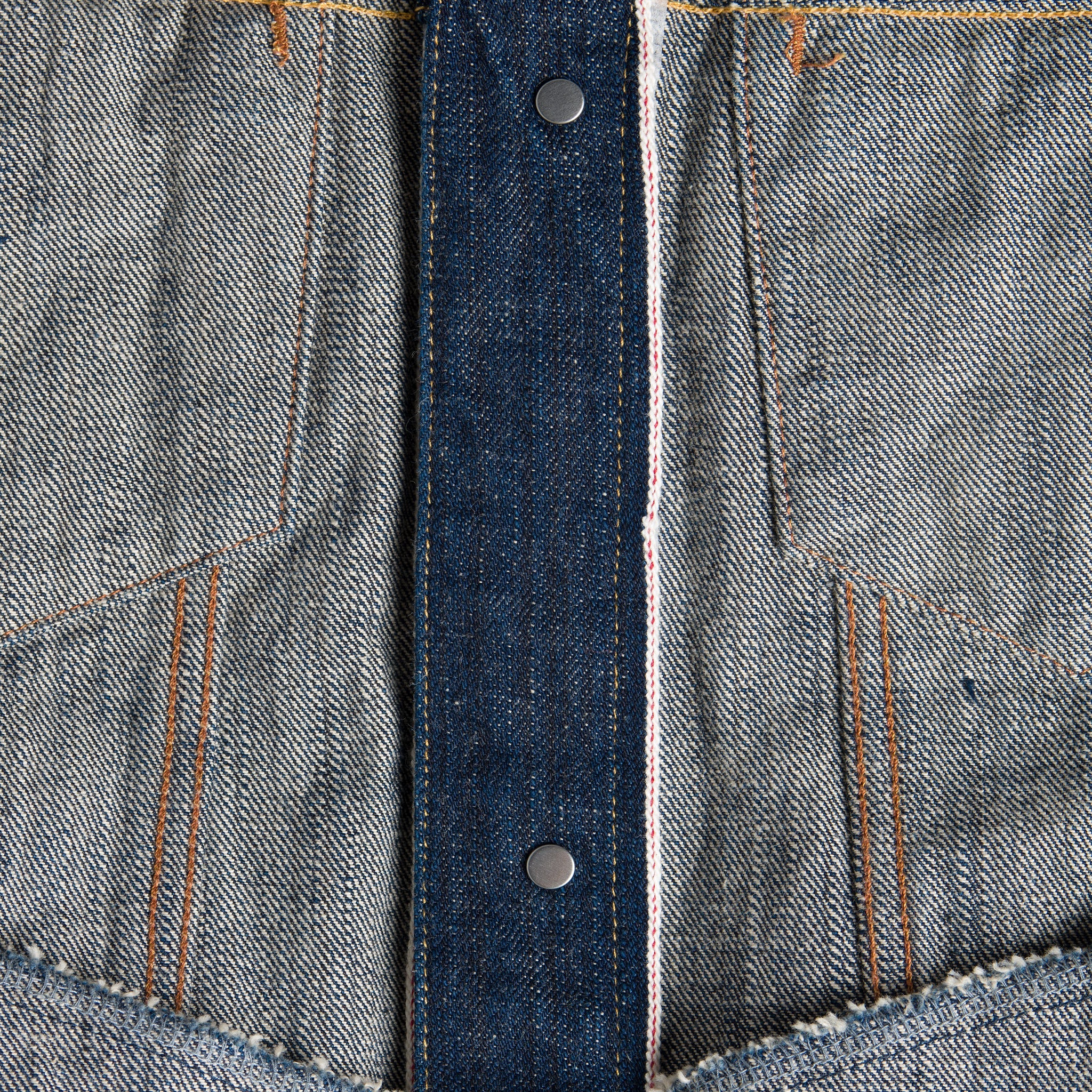 Denim Jacket - MIJ9 - "Tennen Ai" Natural Indigo Slub Selvedge - Image 4