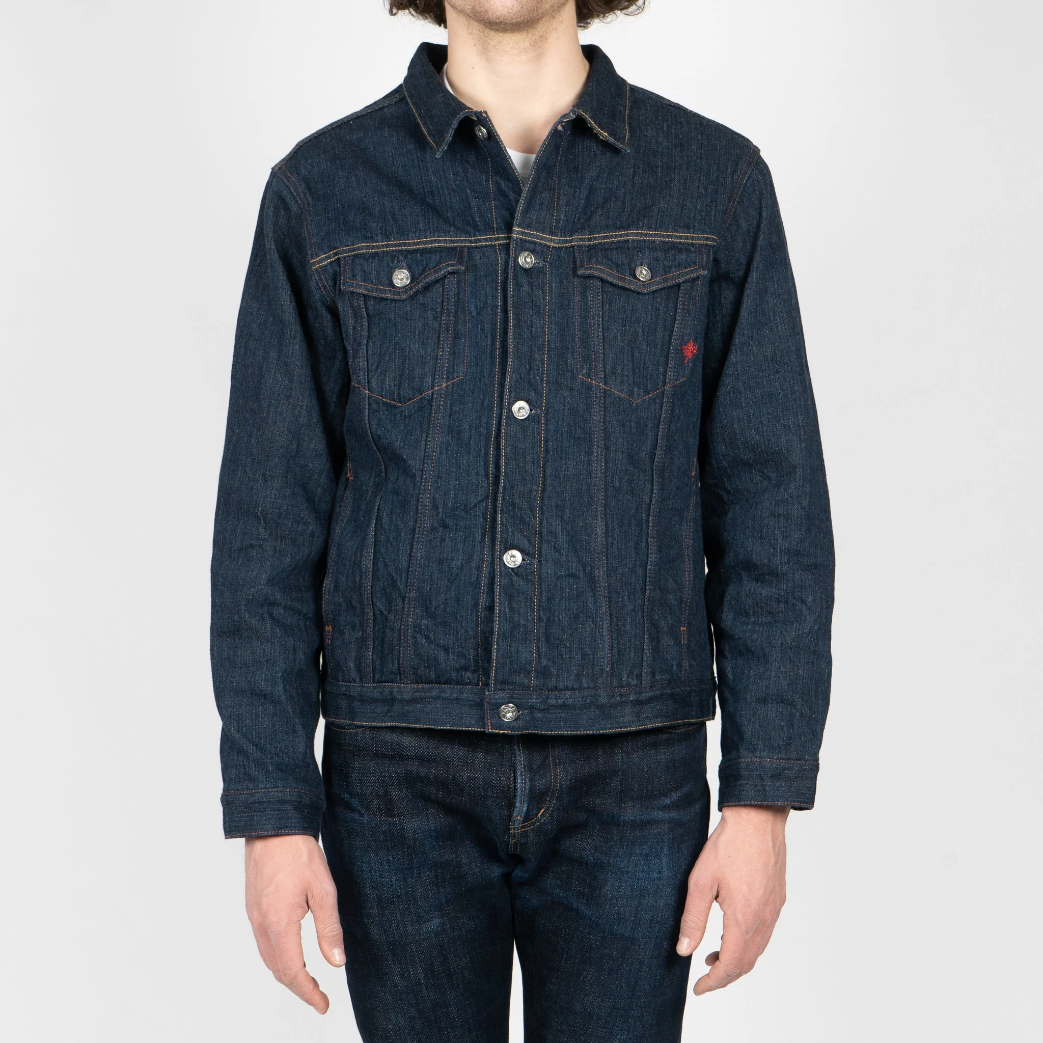 Denim Jacket - MIJ9 - "Tennen Ai" Natural Indigo Slub Selvedge - Image 5