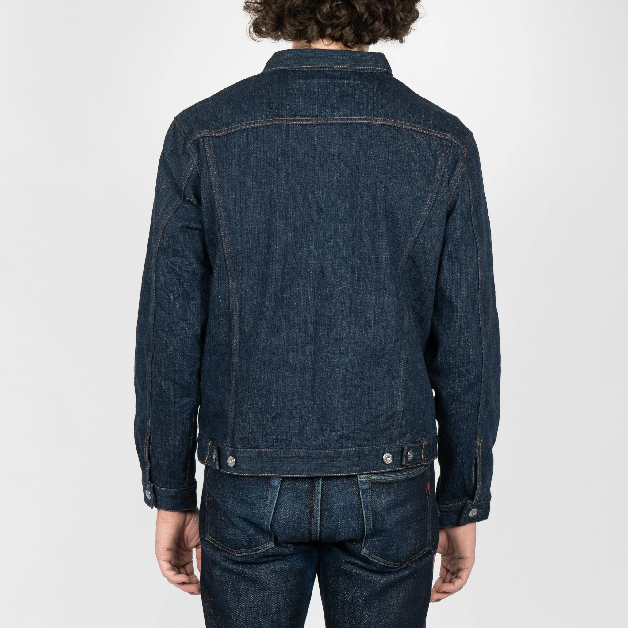 Denim Jacket - MIJ9 - "Tennen Ai" Natural Indigo Slub Selvedge - Image 6