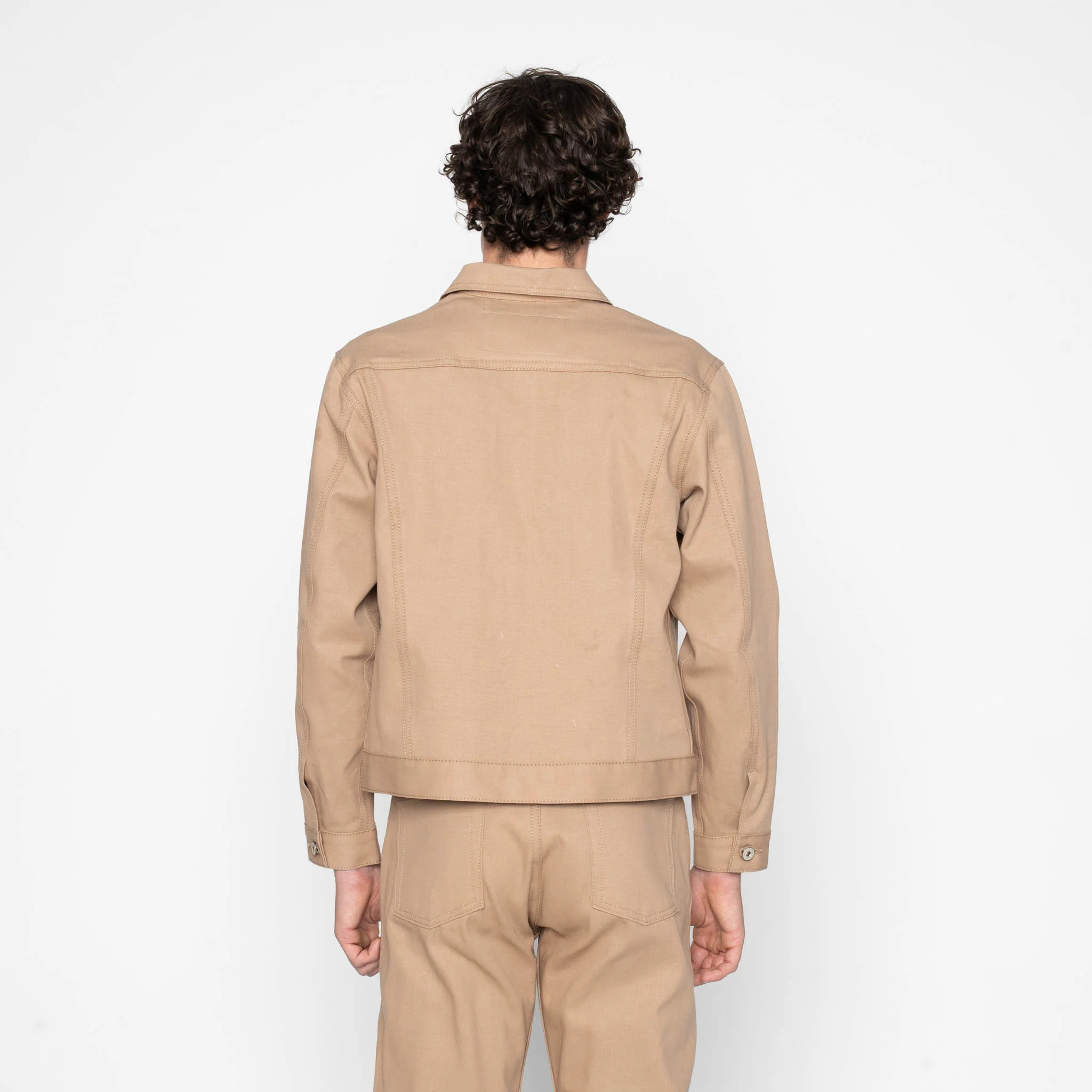 Denim Jacket - Selvedge Slacks Beige - Image 4