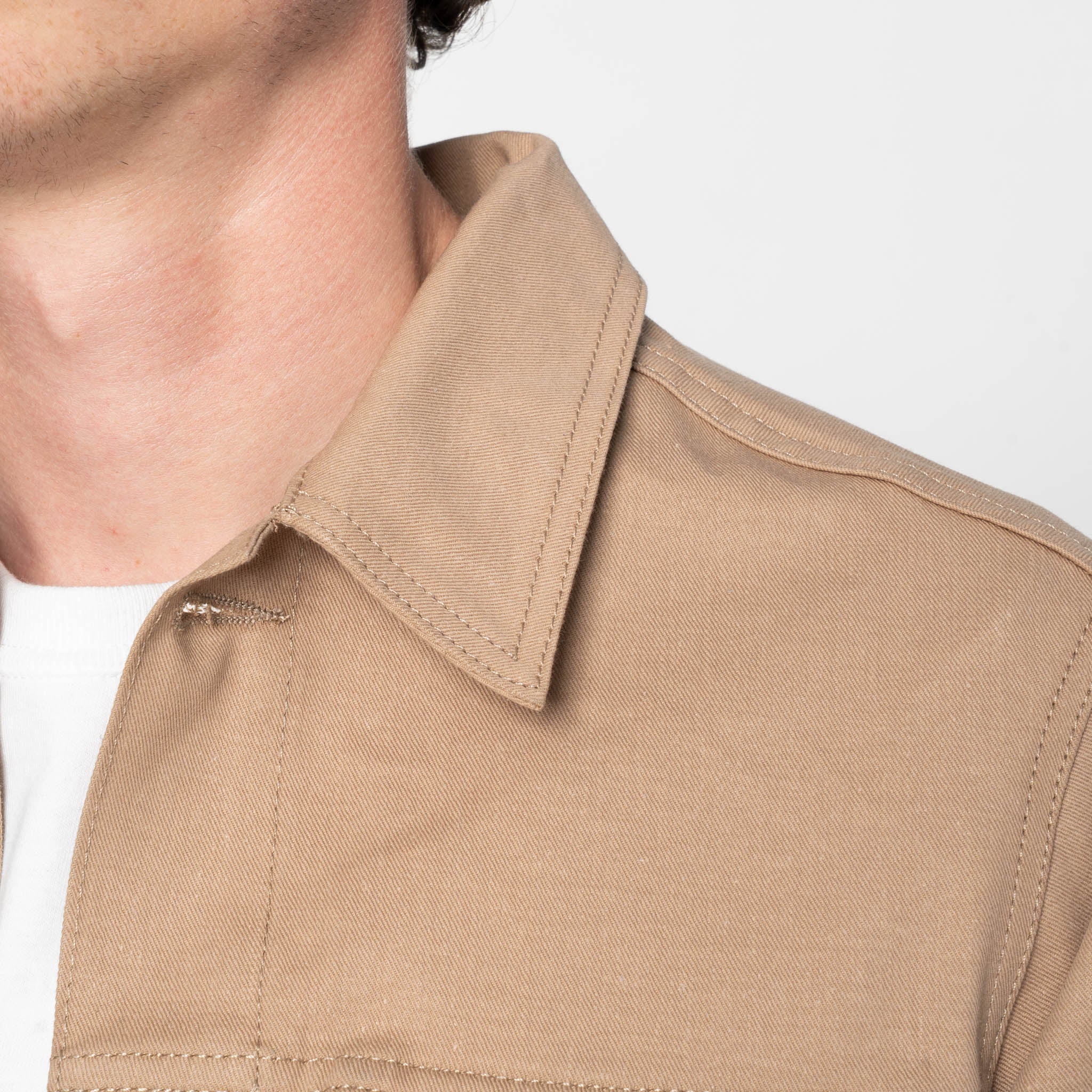 Denim Jacket - Selvedge Slacks Beige - Image 6