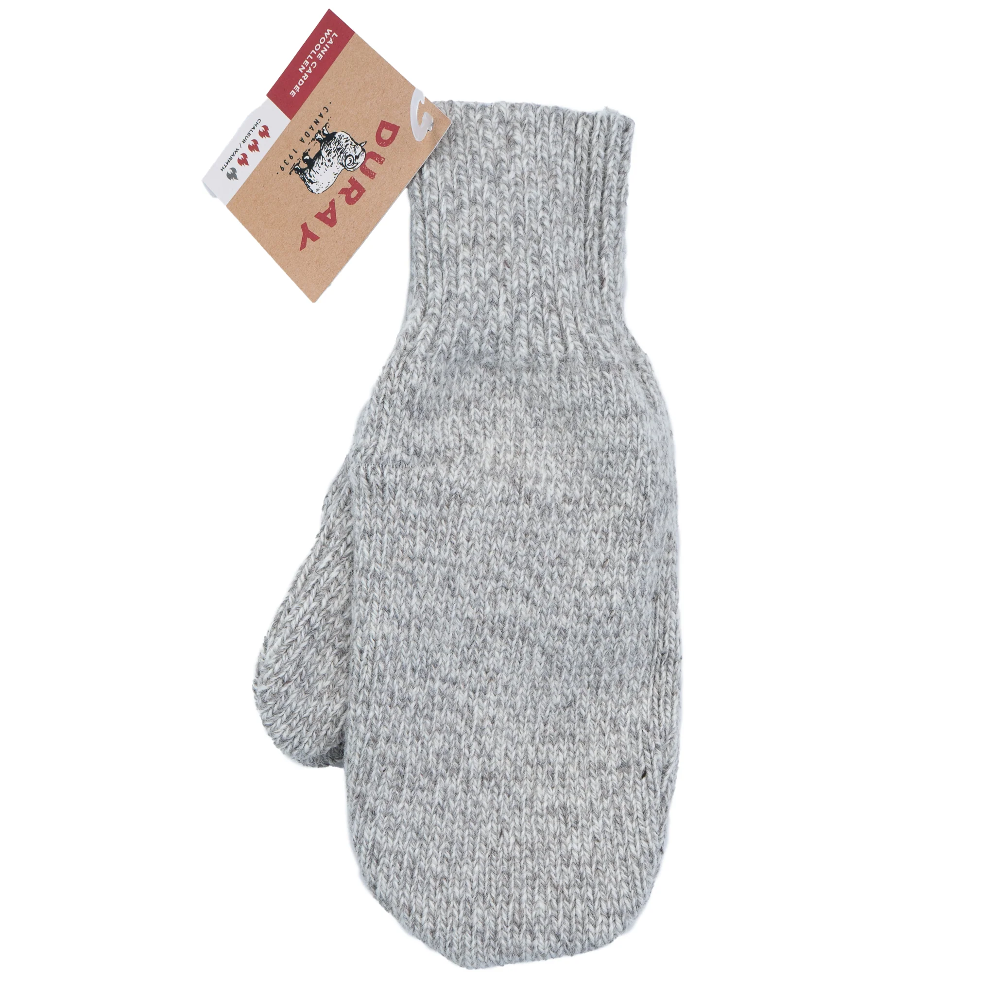 Wool Mitten - Grey