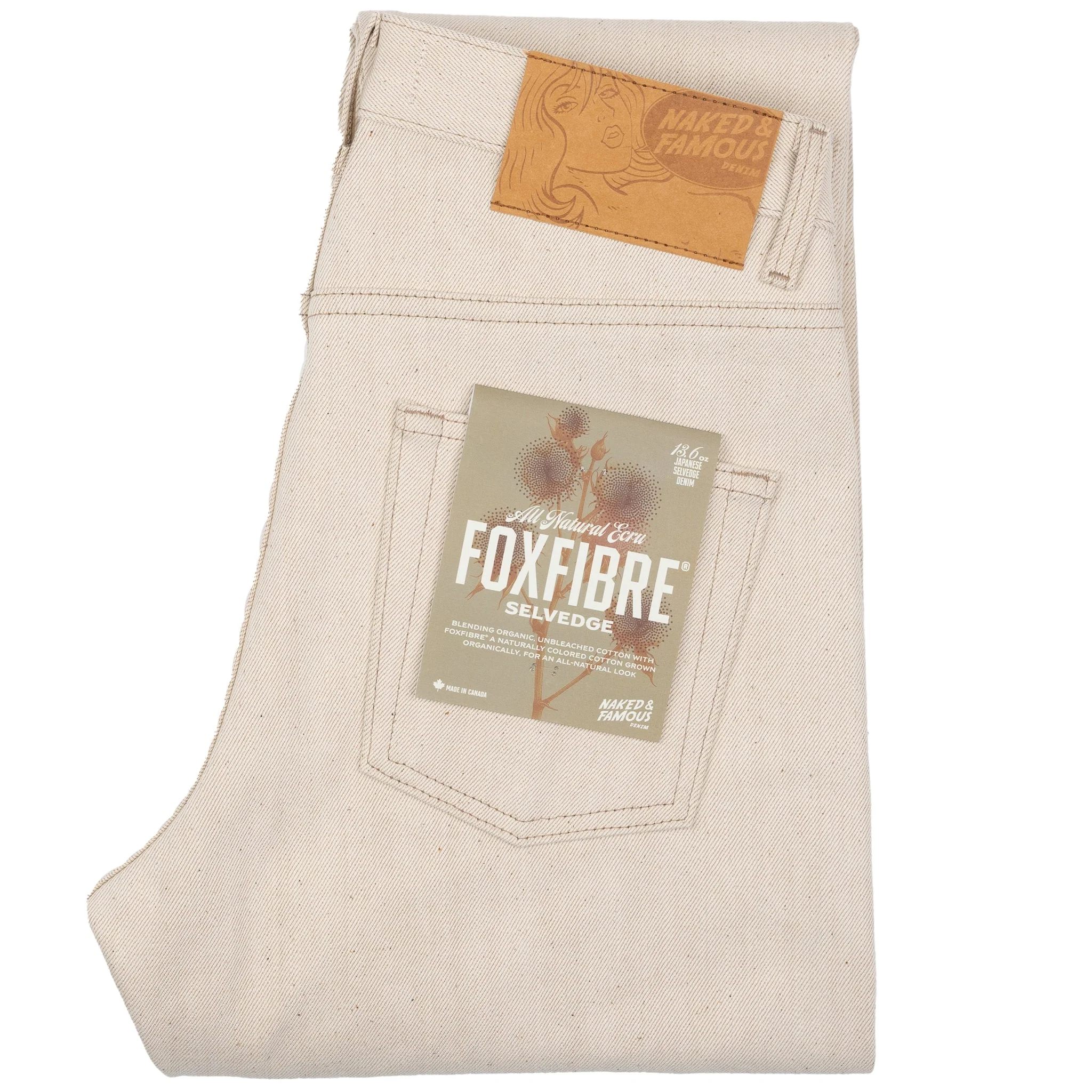 Easy Guy - All Natural Ecru Foxfibre® Selvedge