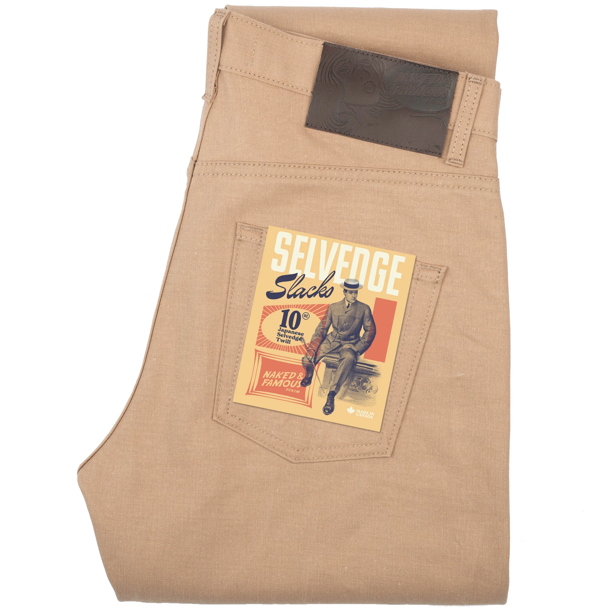 Easy Guy - Selvedge Slacks Beige