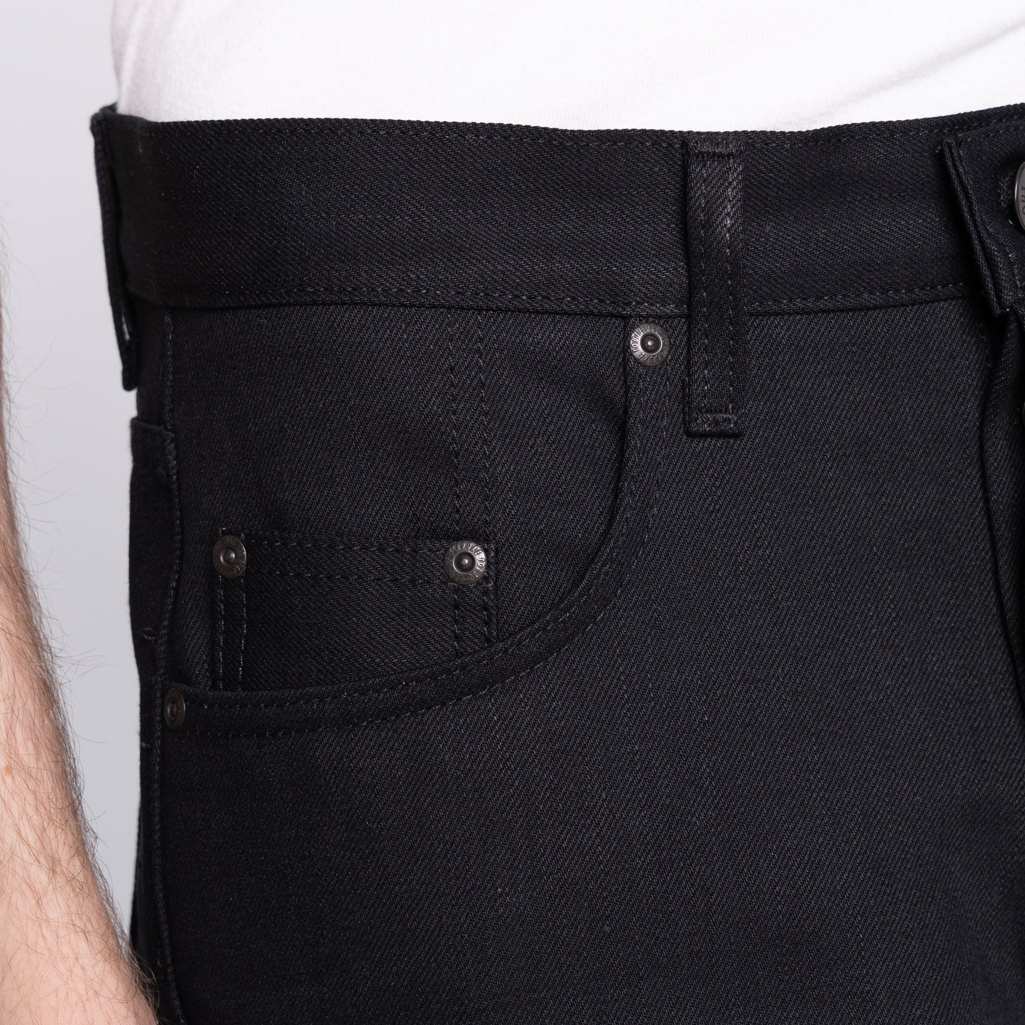 Easy Guy - Solid Black Selvedge - 36" Long Inseam - Image 4
