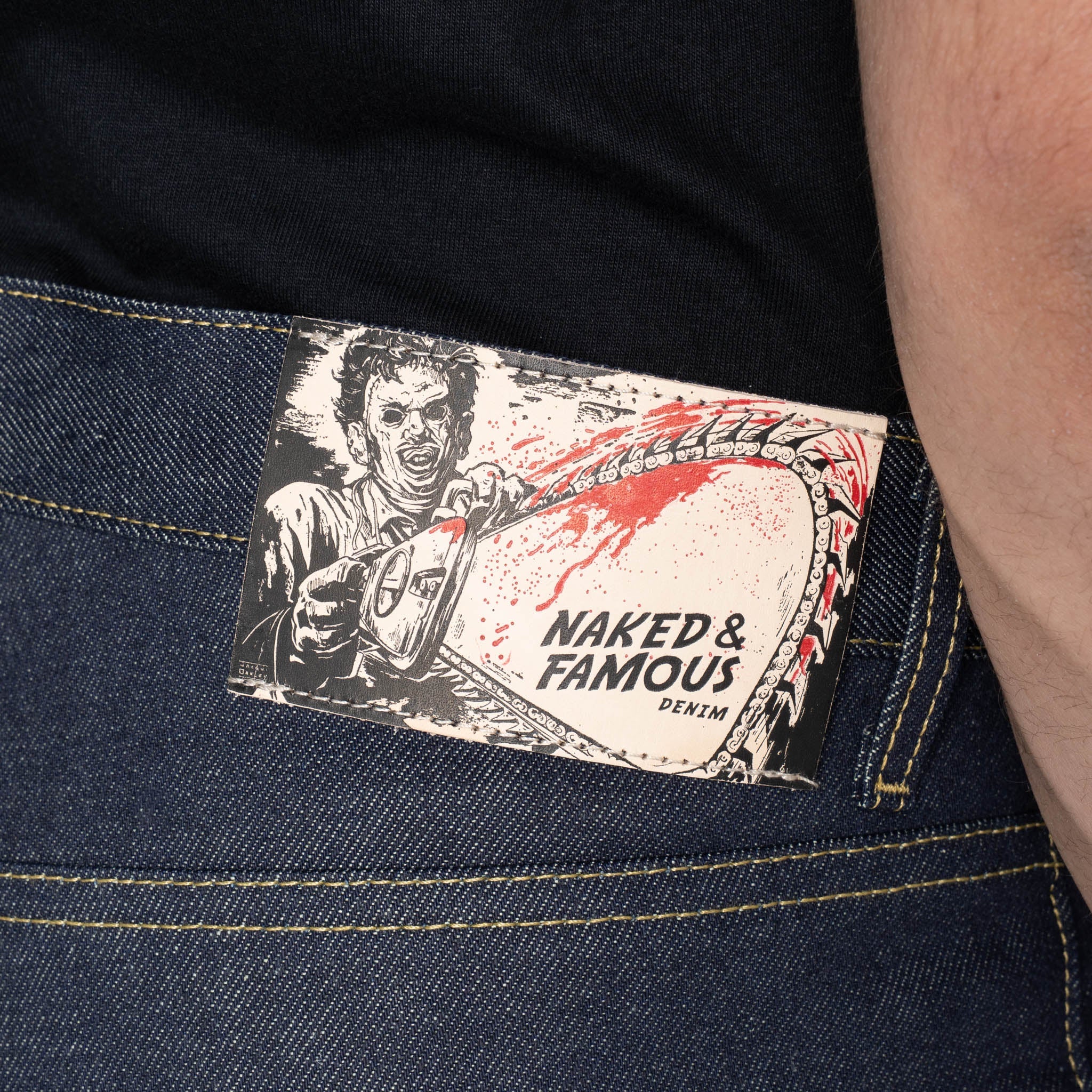 Easy Guy - Texas Chainsaw Massacre "Leatherface" Selvedge - Indigo - Image 6