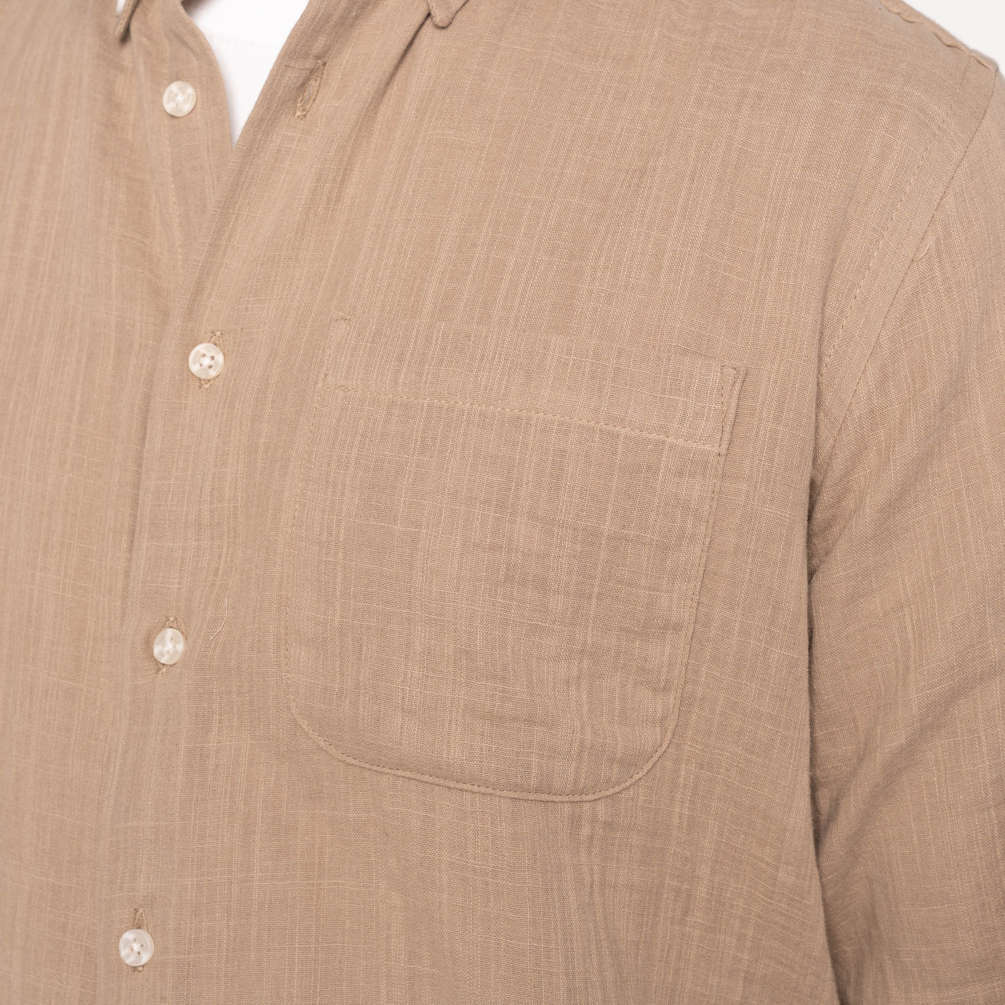 Easy Shirt - Double Weave Slub Gauze - Sand - Image 5