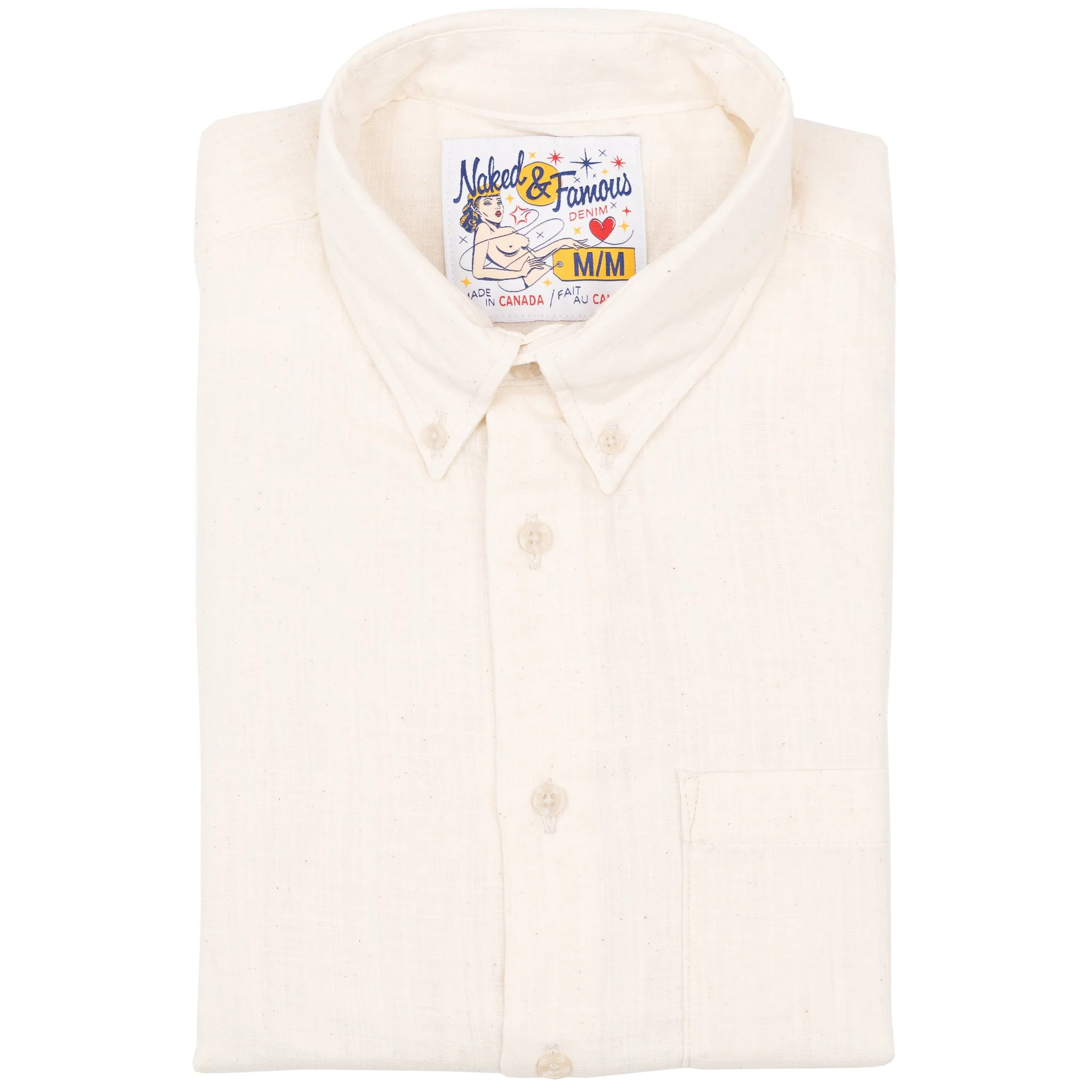 Easy Shirt - Double Weave Slub Gauze- White