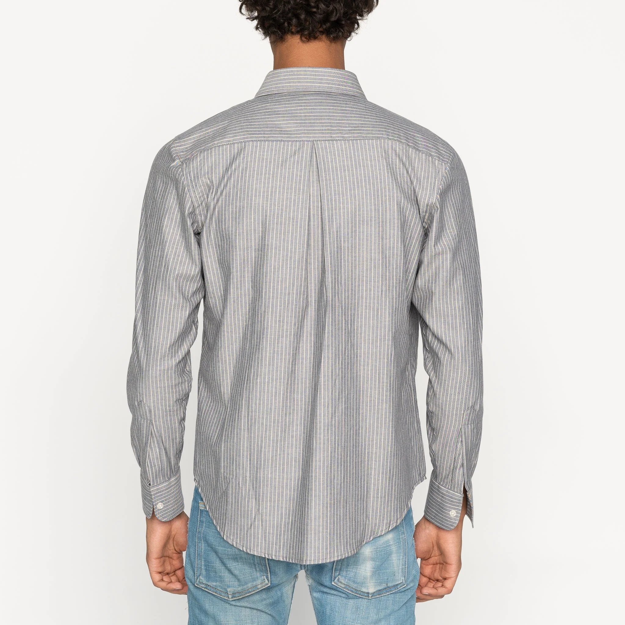 Easy Shirt  - Soft Finish Classic Stripe - Indigo - Image 3