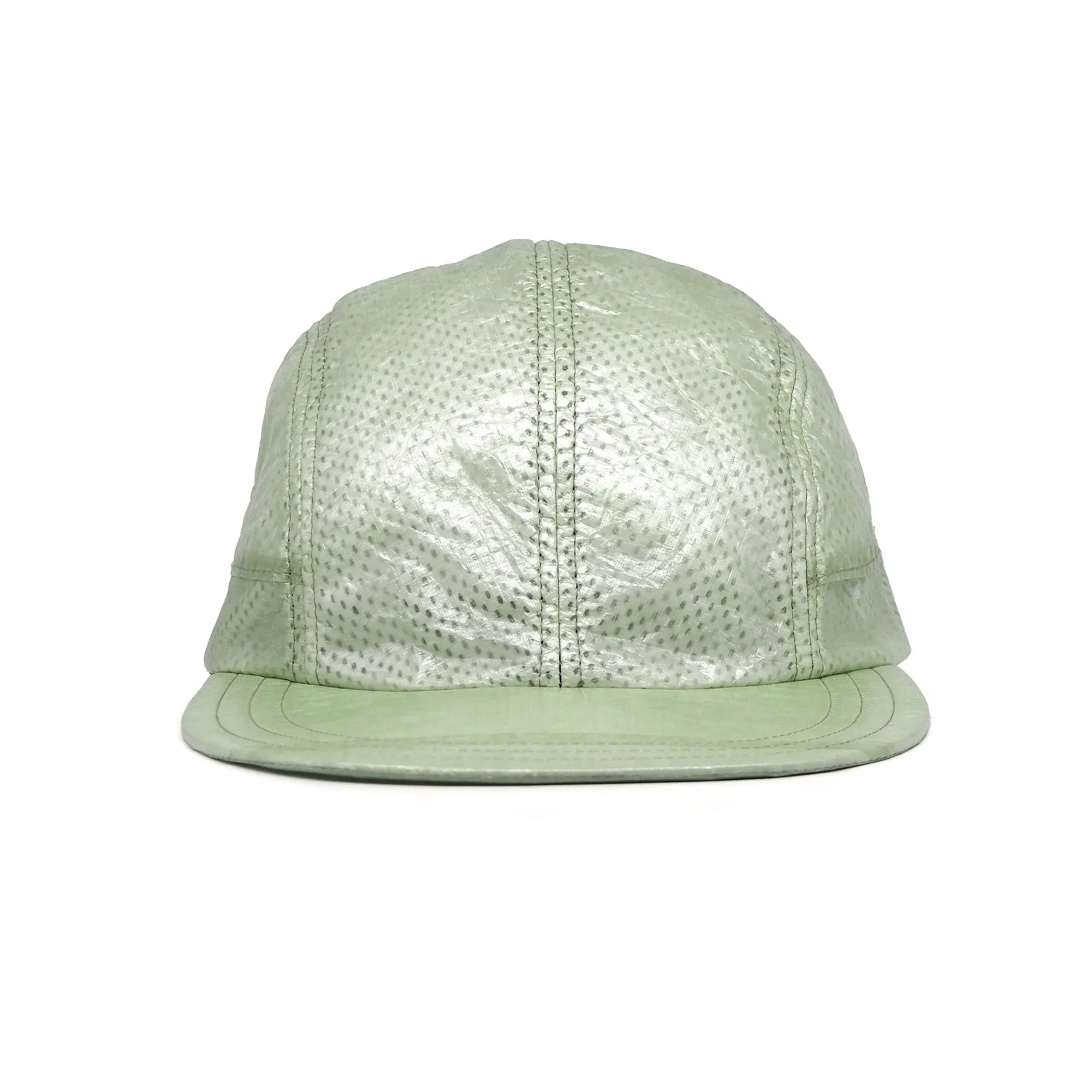 4 Panel Long Bill Cap - Green - Image 2
